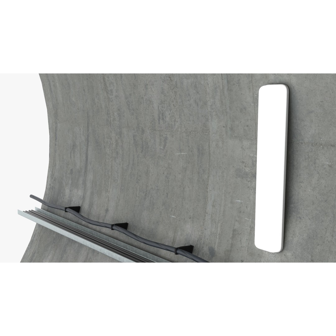 Railway Tunnel Section Straight 3D Model – High Poly PBR Asset, FBX, OBJ - View 20