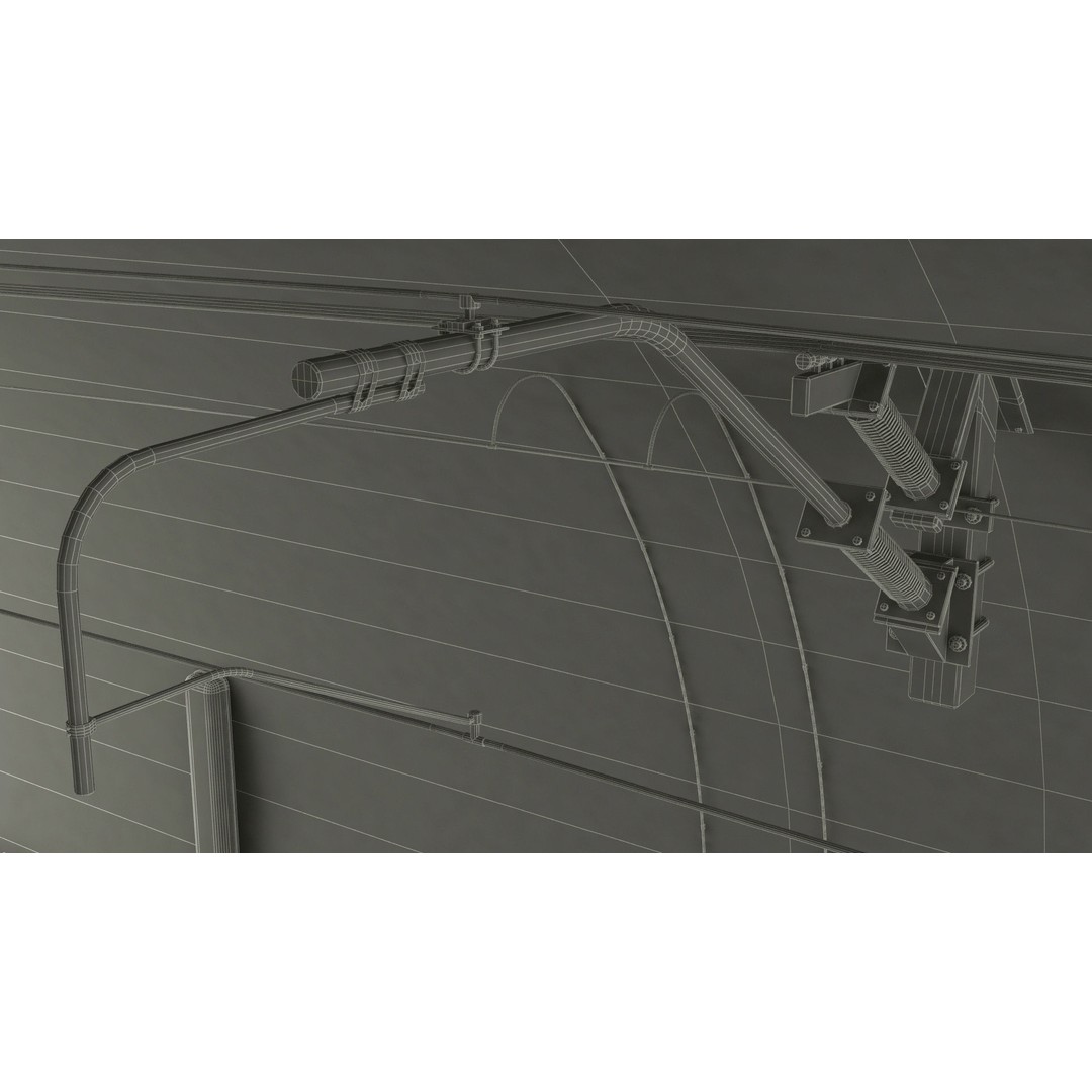 Railway Tunnel Section Straight 3D Model – High Poly PBR Asset, FBX, OBJ - View 39