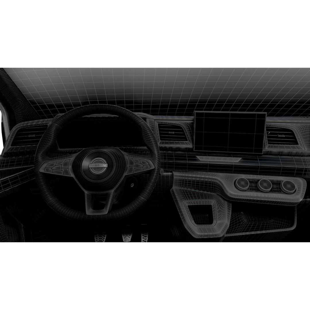 Nissan Interstar L3H2 Van 3D Model – High Quality Interior, FBX, OBJ