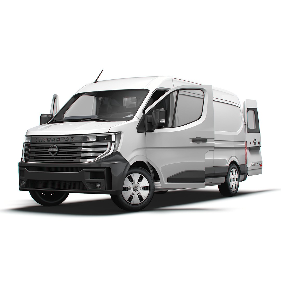Nissan Interstar L3H2 Van 3D Model – High Quality Interior, FBX, OBJ - View 10