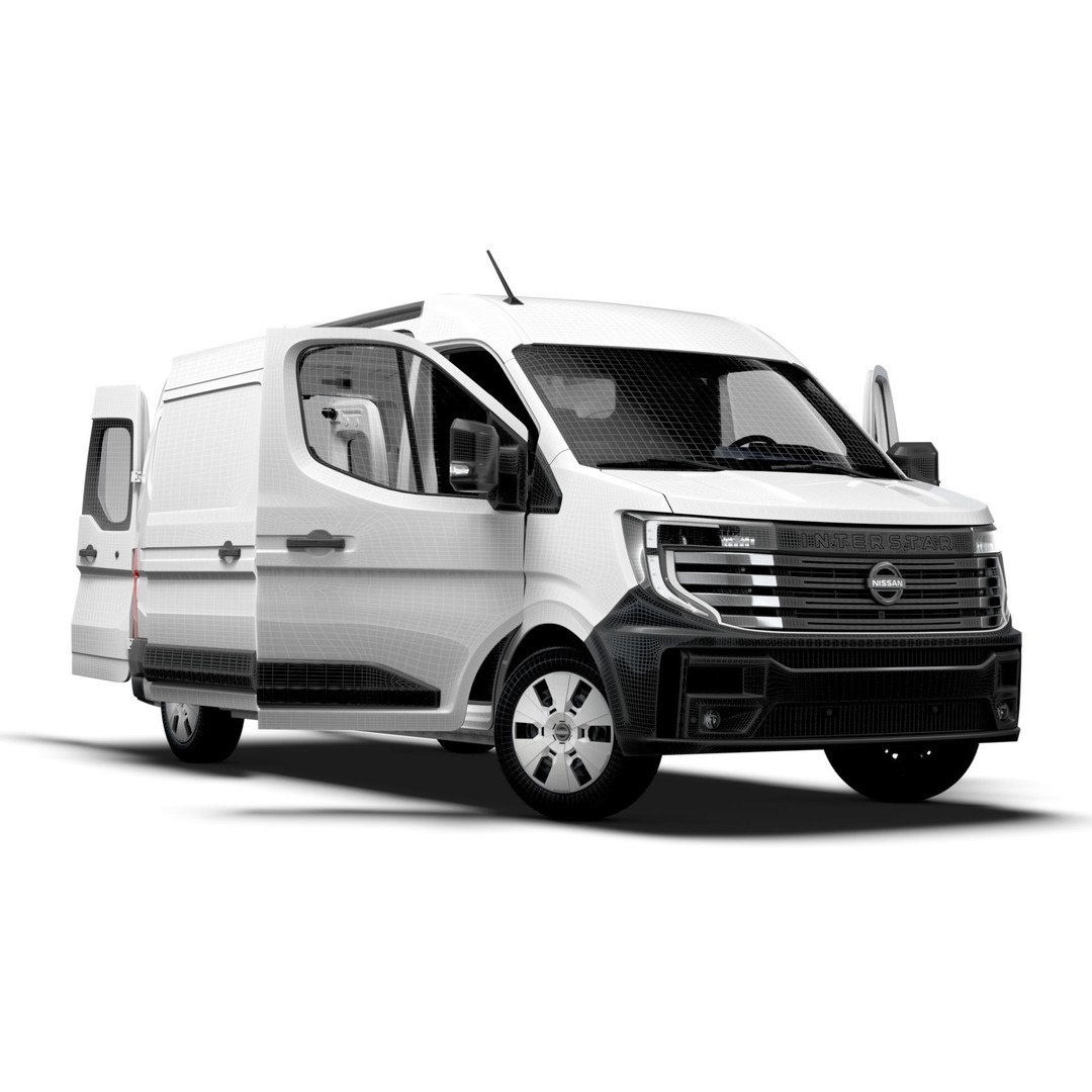 Nissan Interstar L3H2 Van 3D Model – High Quality Interior, FBX, OBJ - View 17