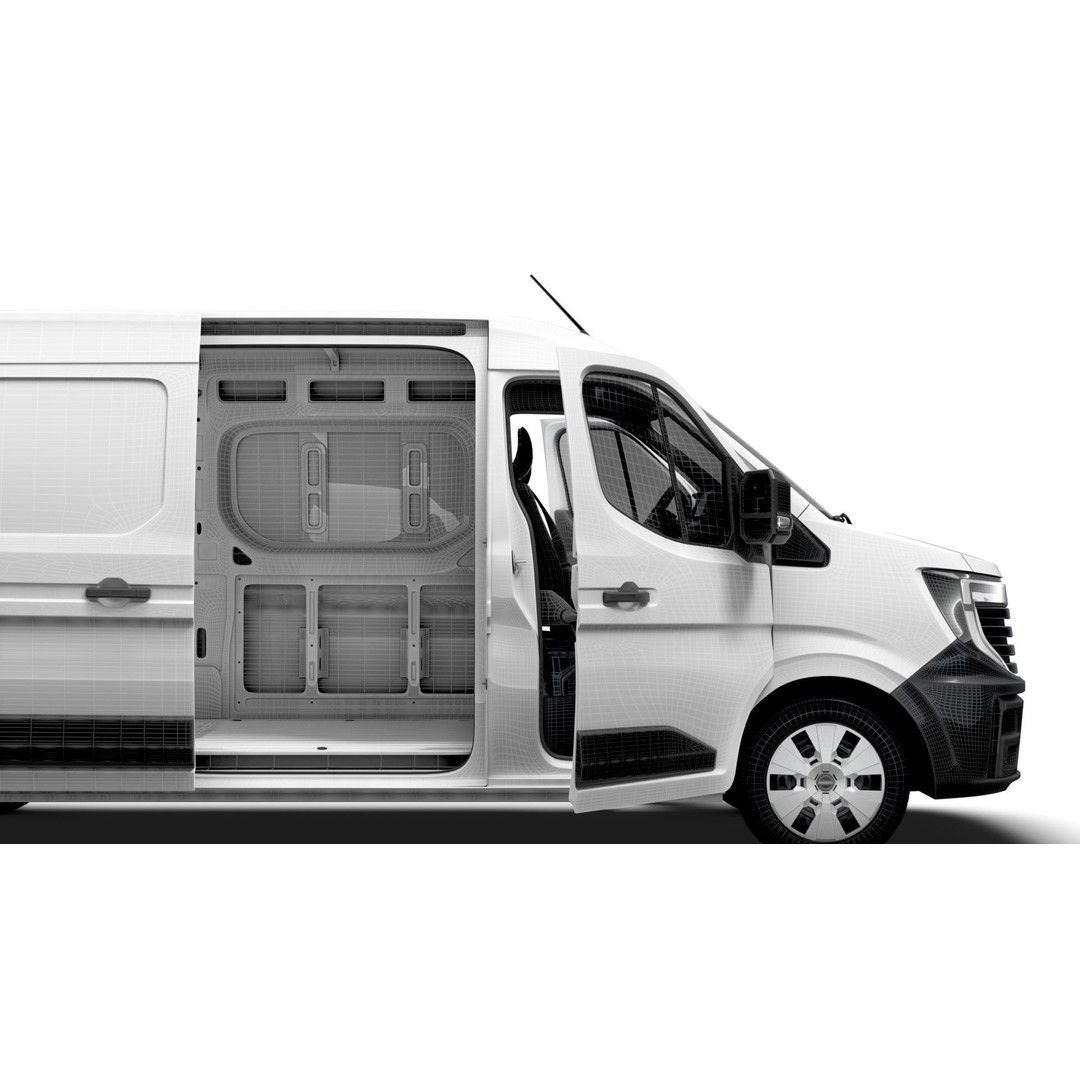 Nissan Interstar L3H2 Van 3D Model – High Quality Interior, FBX, OBJ - View 18