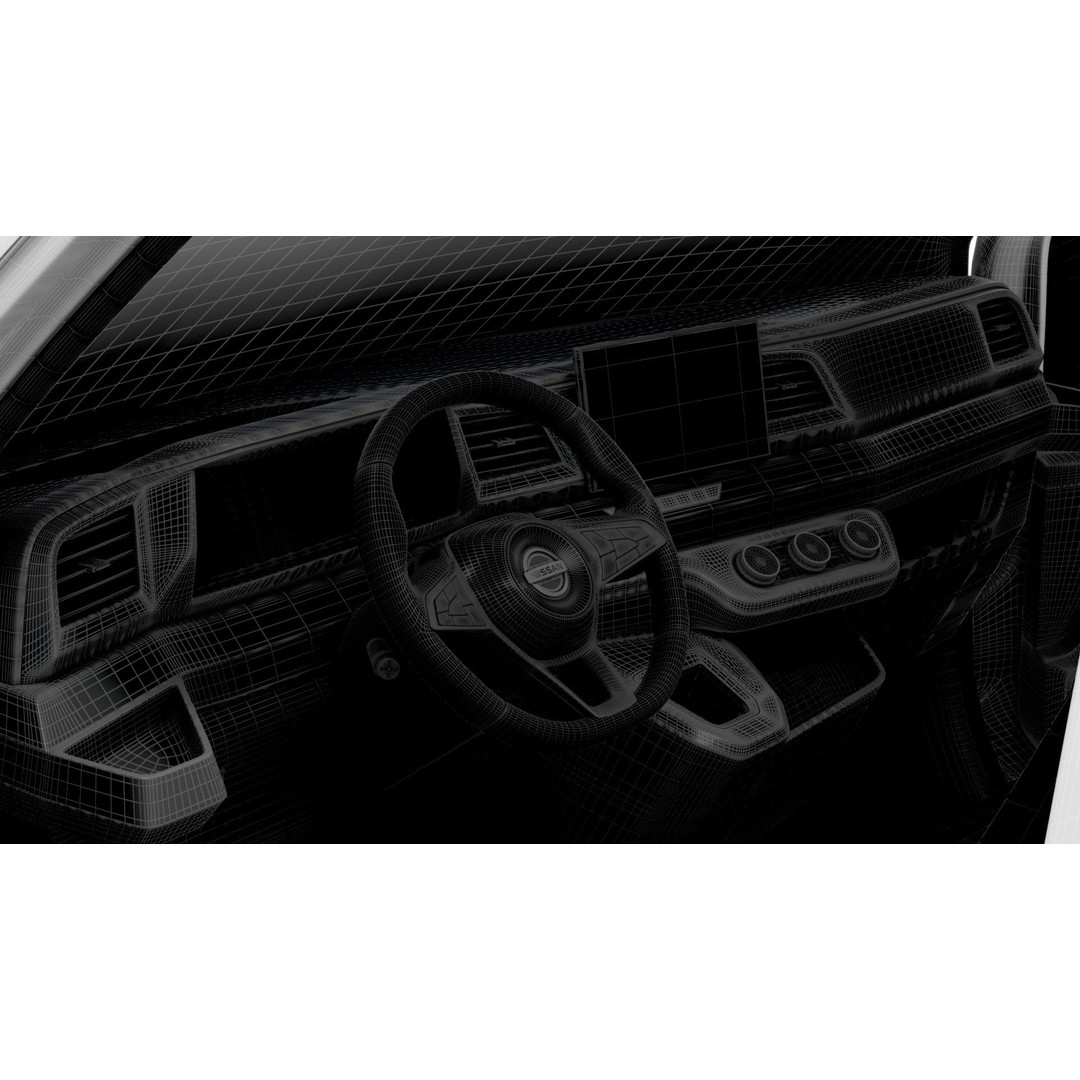 Nissan Interstar L3H2 Van 3D Model – High Quality Interior, FBX, OBJ - View 19