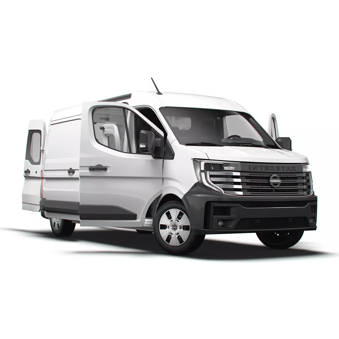 Nissan Interstar L3H2 Van 3D Model – High Quality Interior, FBX, OBJ - View 2