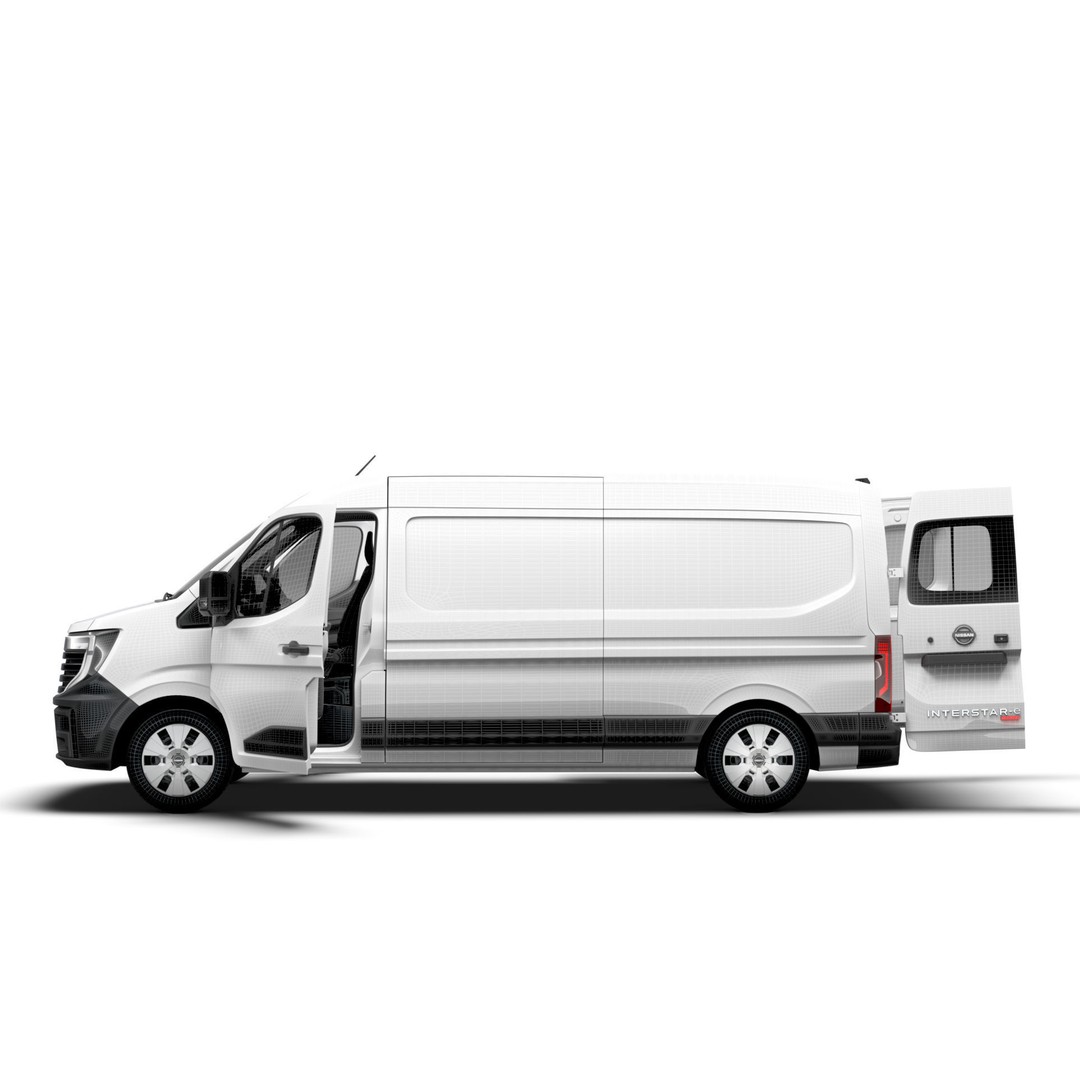 Nissan Interstar L3H2 Van 3D Model – High Quality Interior, FBX, OBJ - View 21