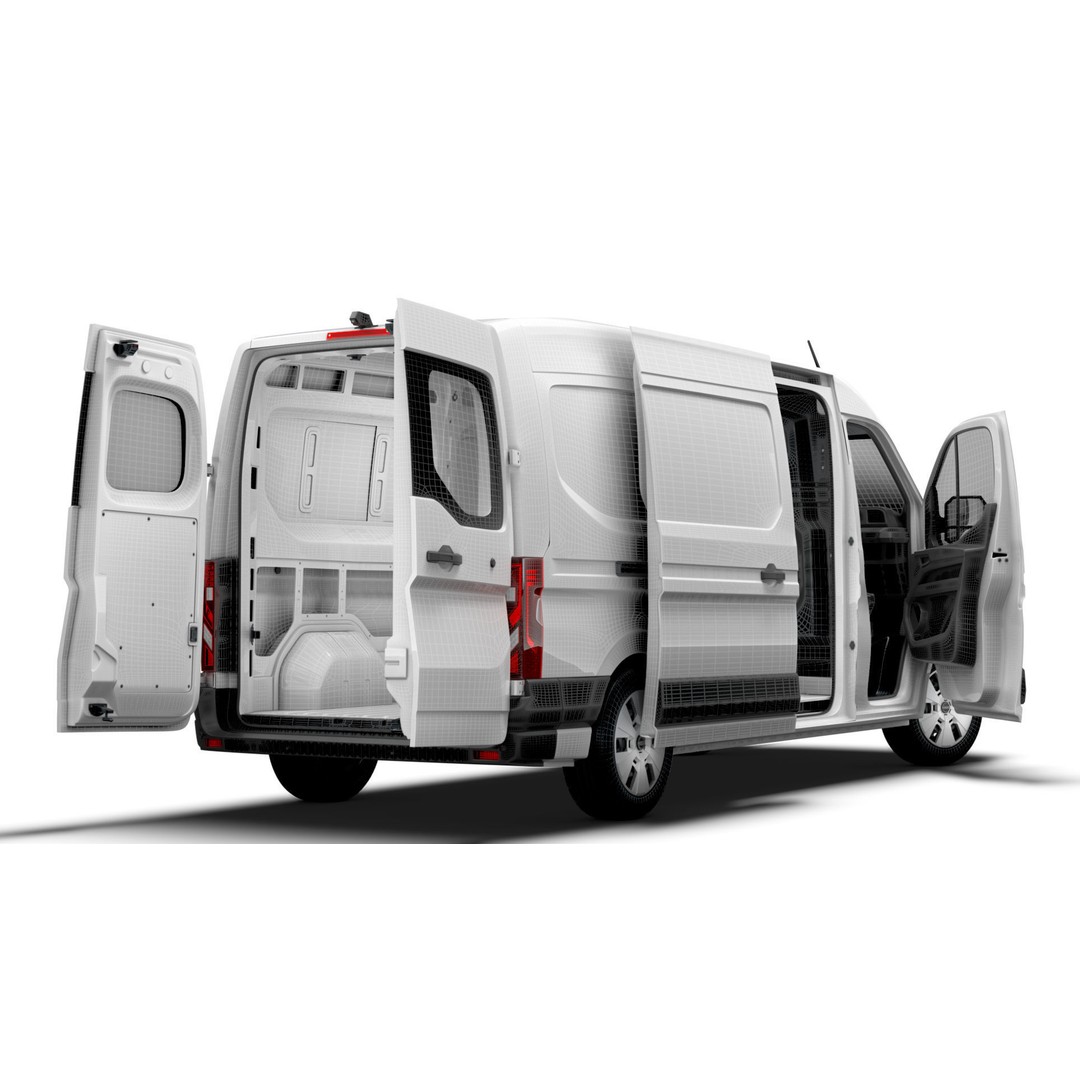 Nissan Interstar L3H2 Van 3D Model – High Quality Interior, FBX, OBJ - View 22