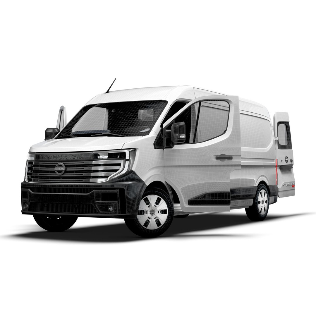 Nissan Interstar L3H2 Van 3D Model – High Quality Interior, FBX, OBJ - View 25