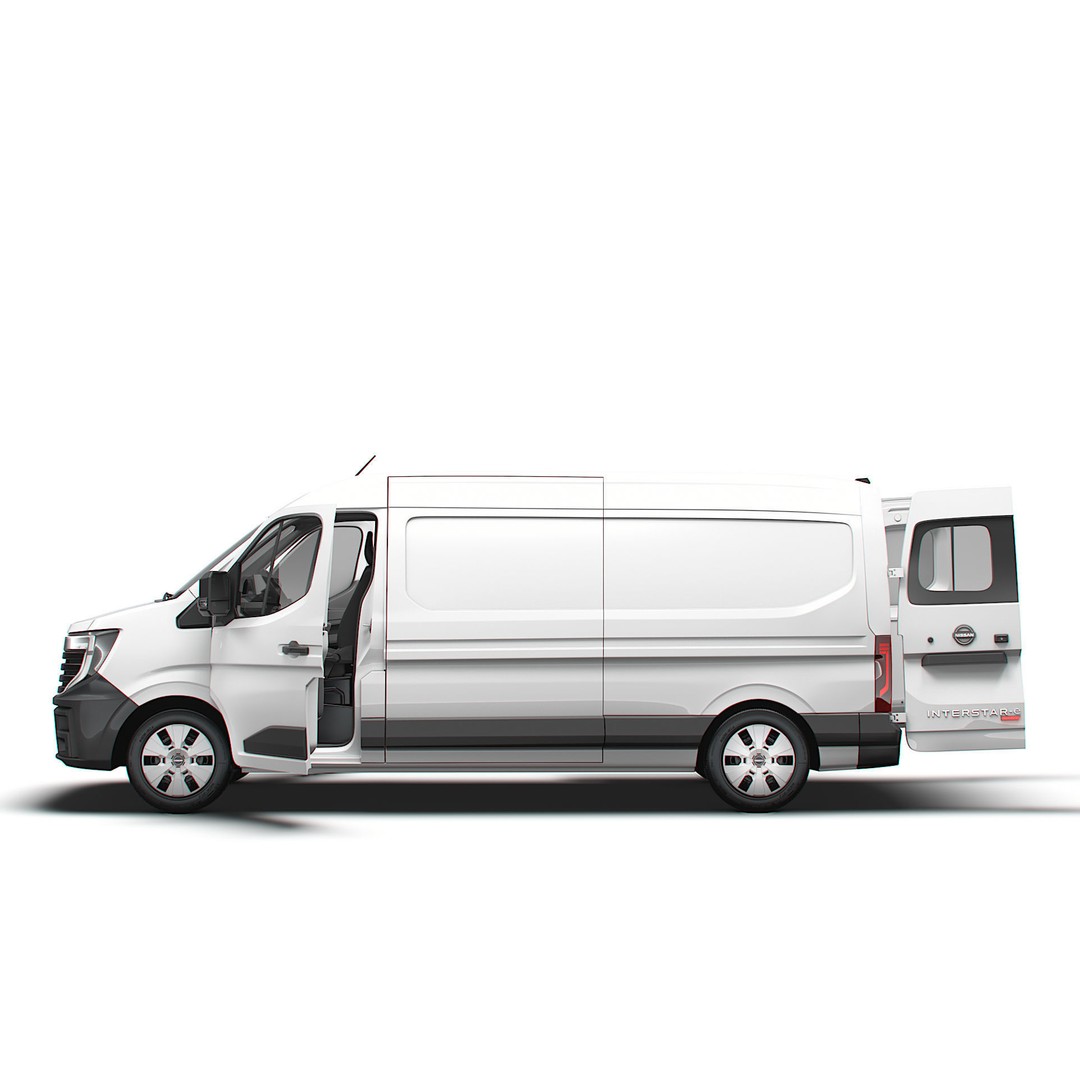 Nissan Interstar L3H2 Van 3D Model – High Quality Interior, FBX, OBJ - View 6