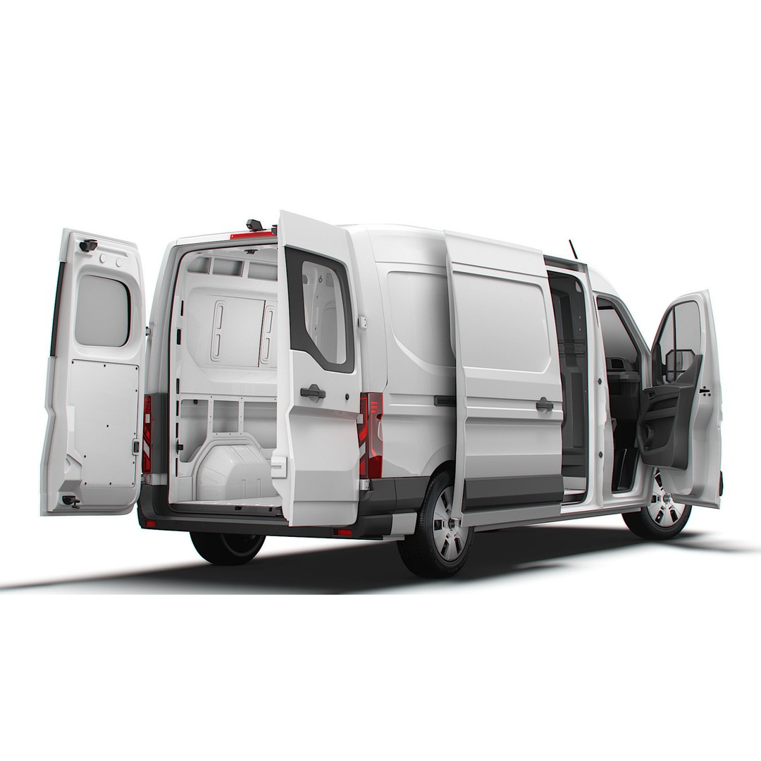Nissan Interstar L3H2 Van 3D Model – High Quality Interior, FBX, OBJ - View 7