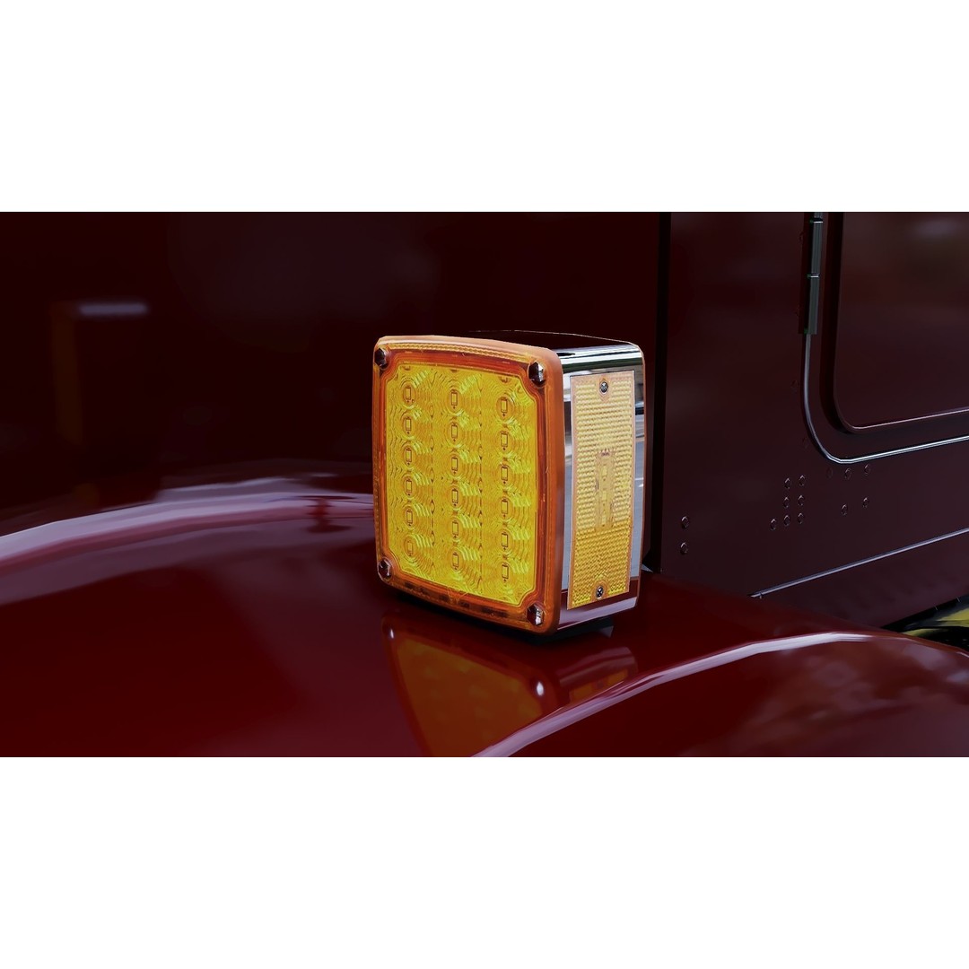 Kenworth T800 3D Model – Low Poly Semi Truck, Game Ready, FBX - View 26