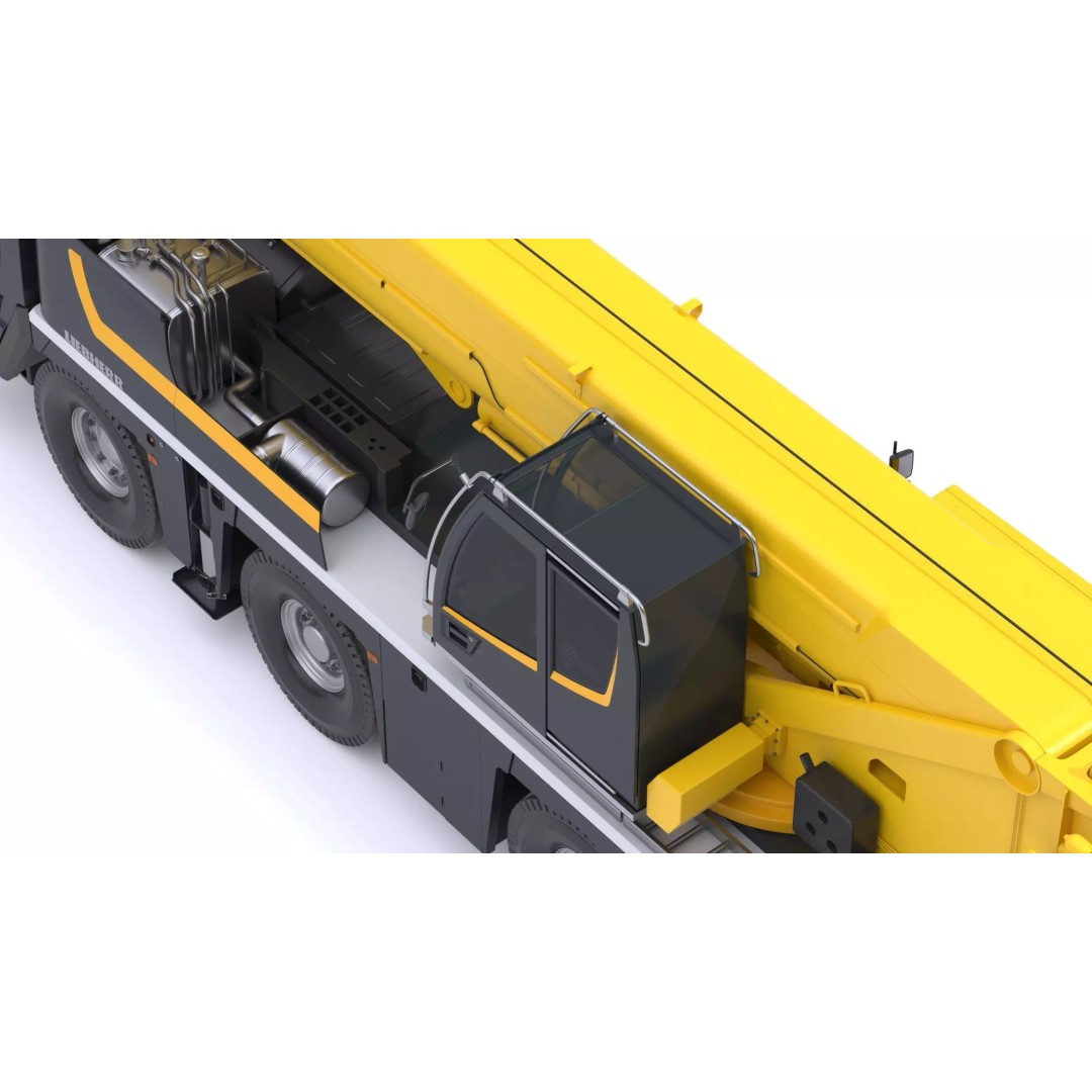 Liebherr Mobile Crane LTM 1120 3D Model – High Poly PBR Asset, FBX, OBJ