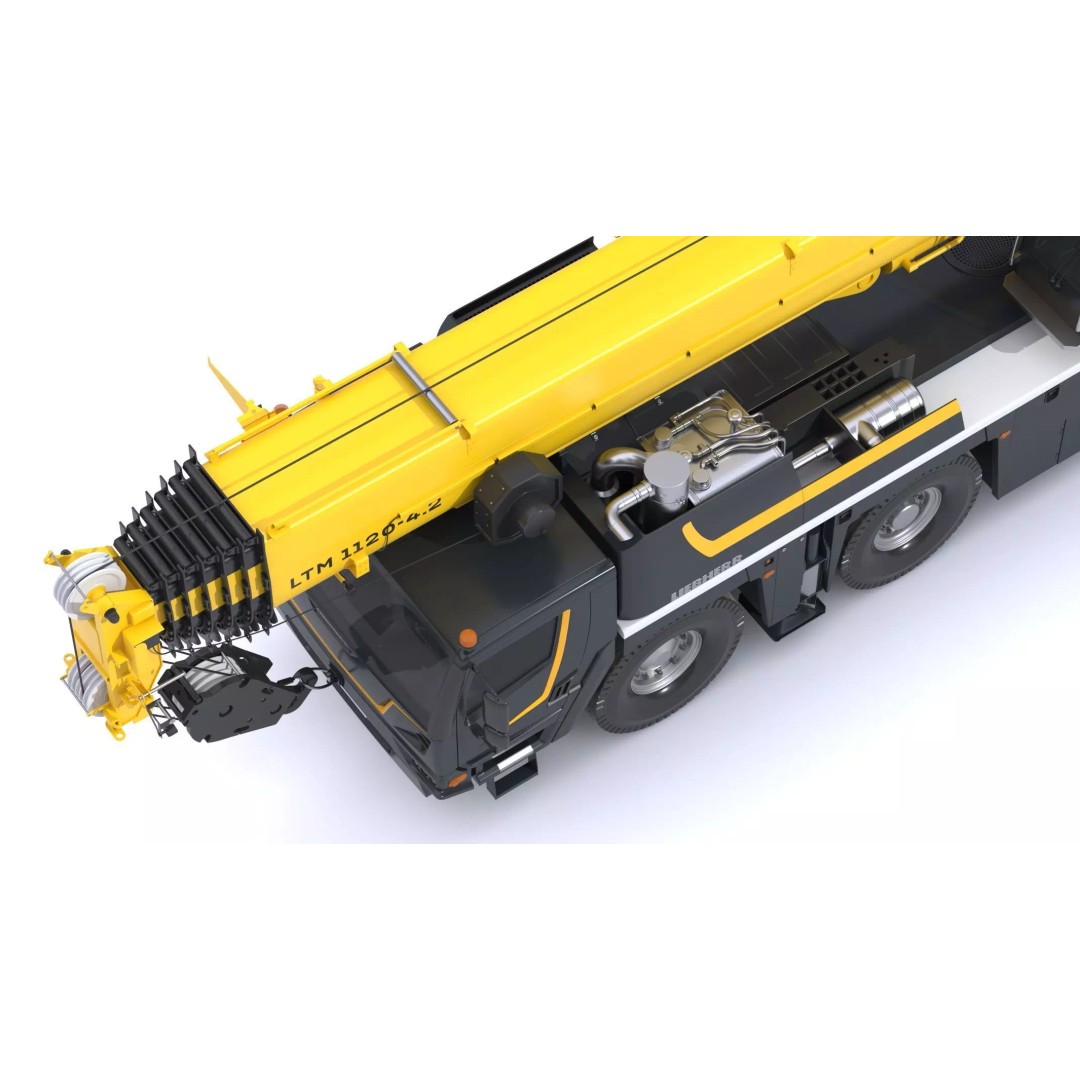 Liebherr Mobile Crane LTM 1120 3D Model – High Poly PBR Asset, FBX, OBJ - View 10