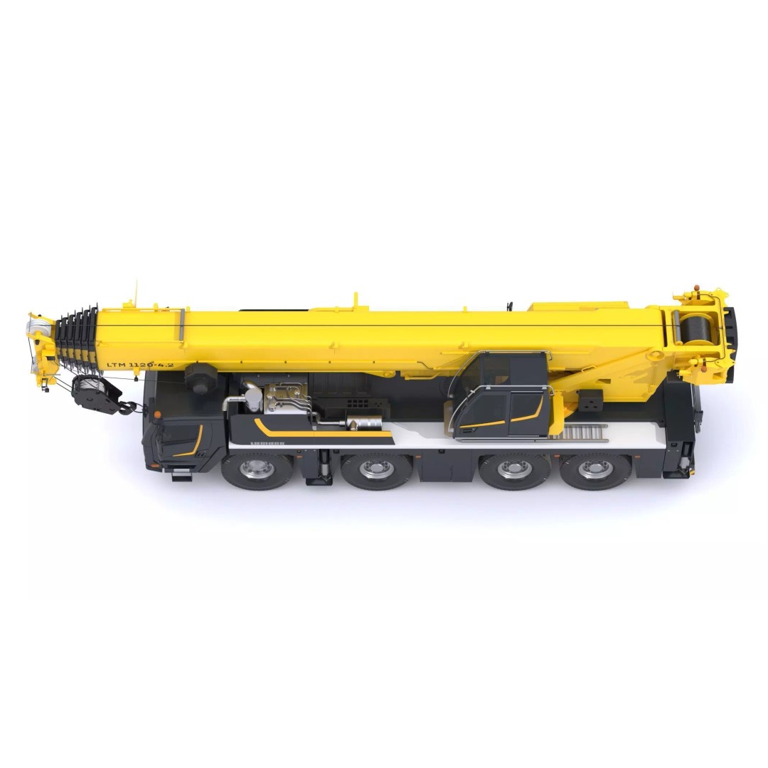 Liebherr Mobile Crane LTM 1120 3D Model – High Poly PBR Asset, FBX, OBJ - View 16