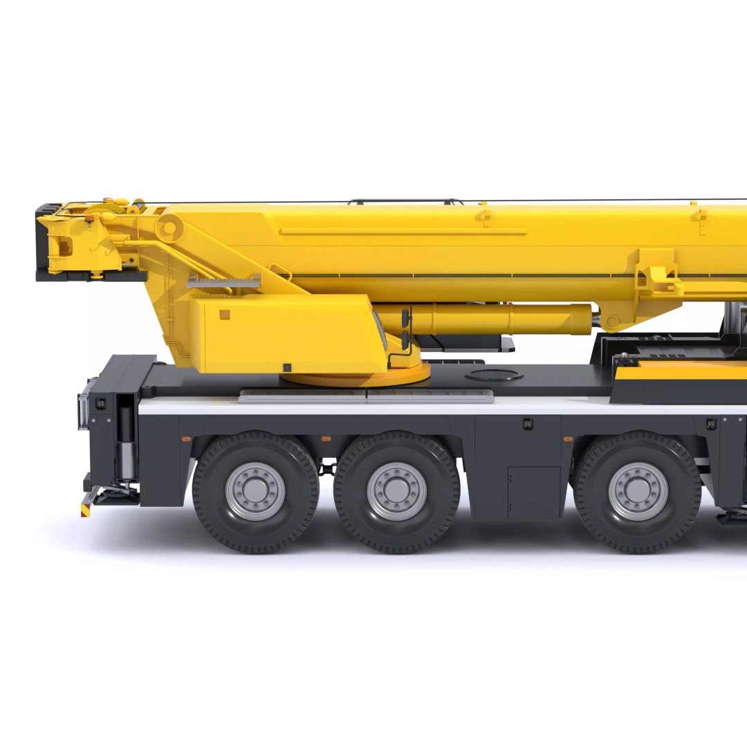 Liebherr Mobile Crane LTM 1120 3D Model – High Poly PBR Asset, FBX, OBJ - View 18
