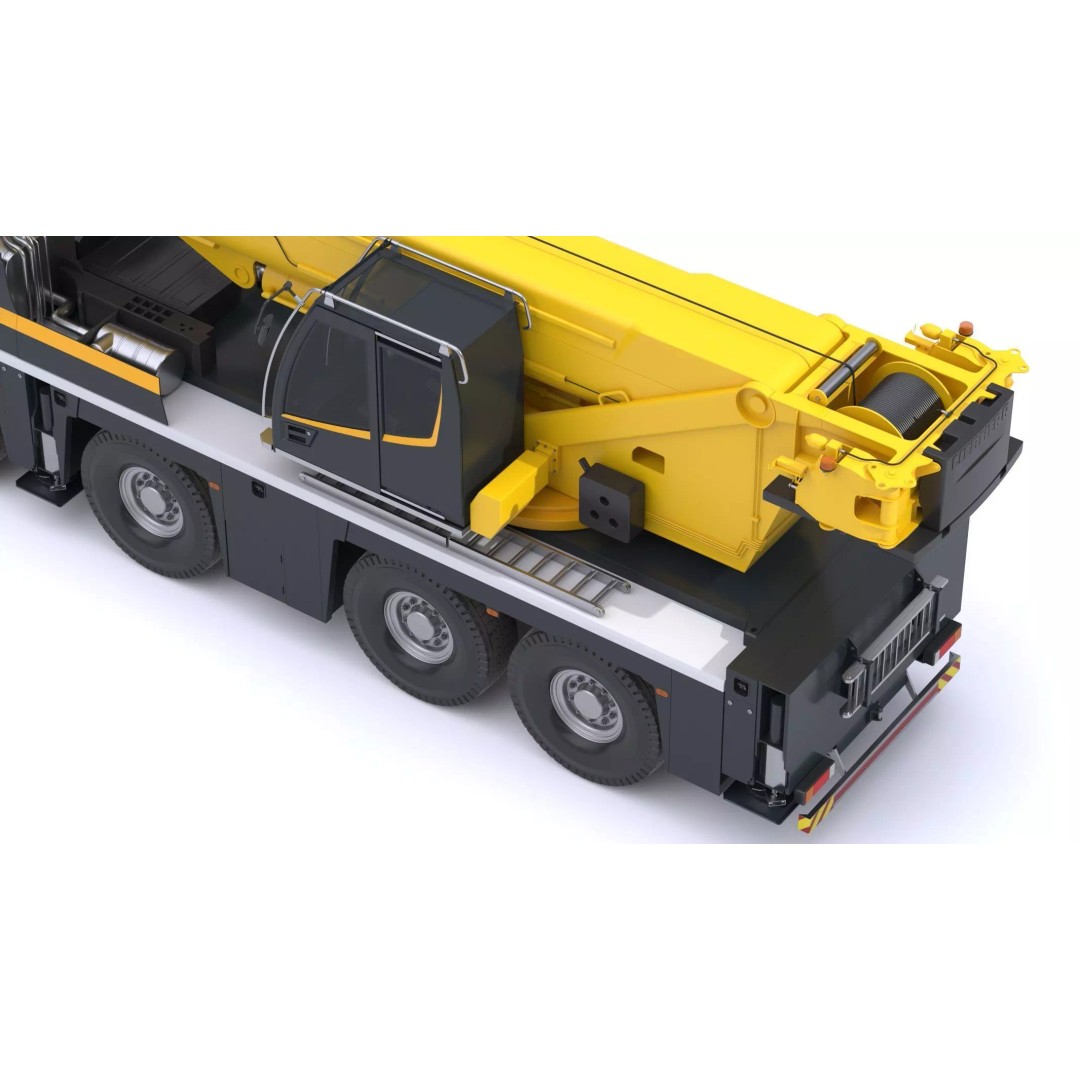 Liebherr Mobile Crane LTM 1120 3D Model – High Poly PBR Asset, FBX, OBJ - View 19