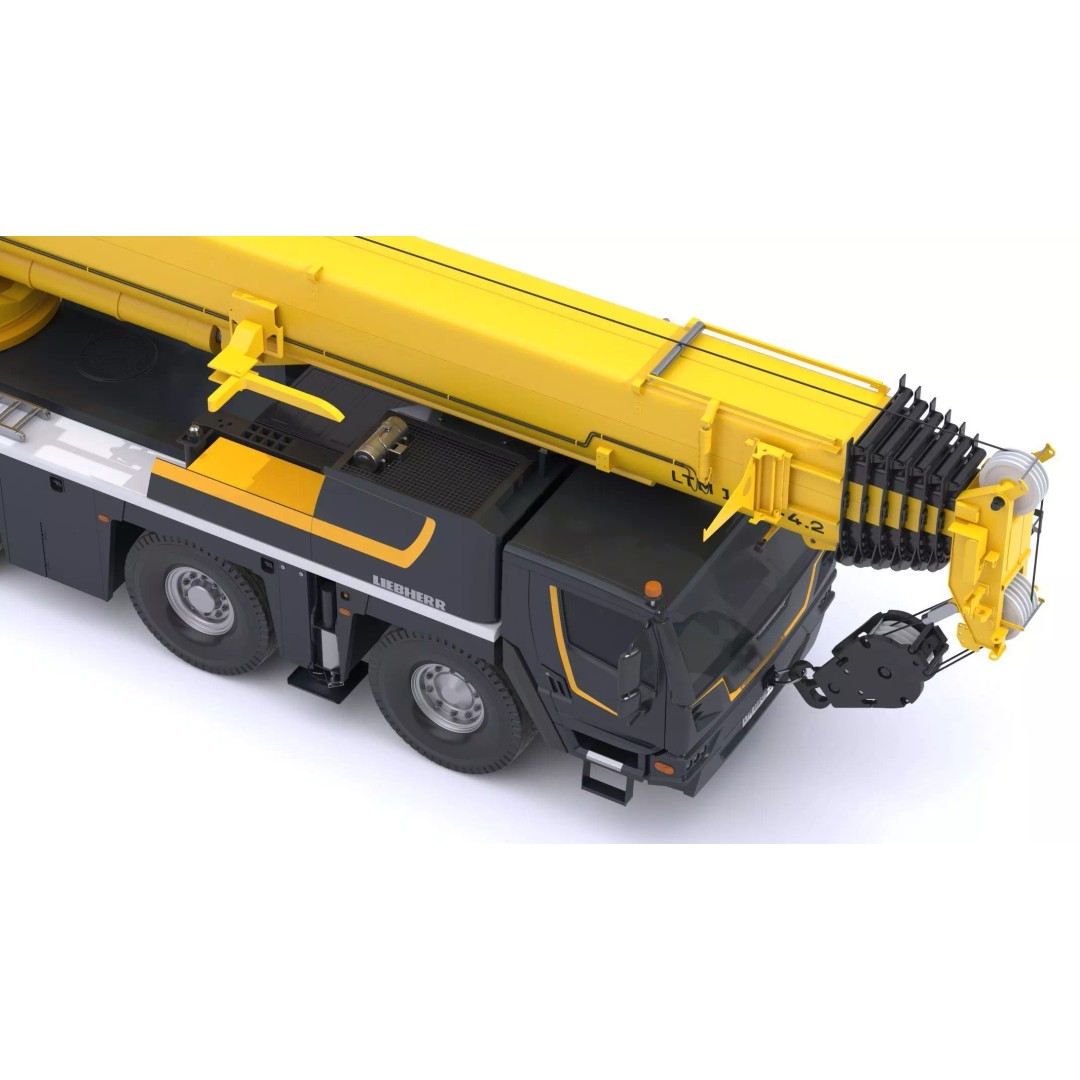 Liebherr Mobile Crane LTM 1120 3D Model – High Poly PBR Asset, FBX, OBJ - View 20