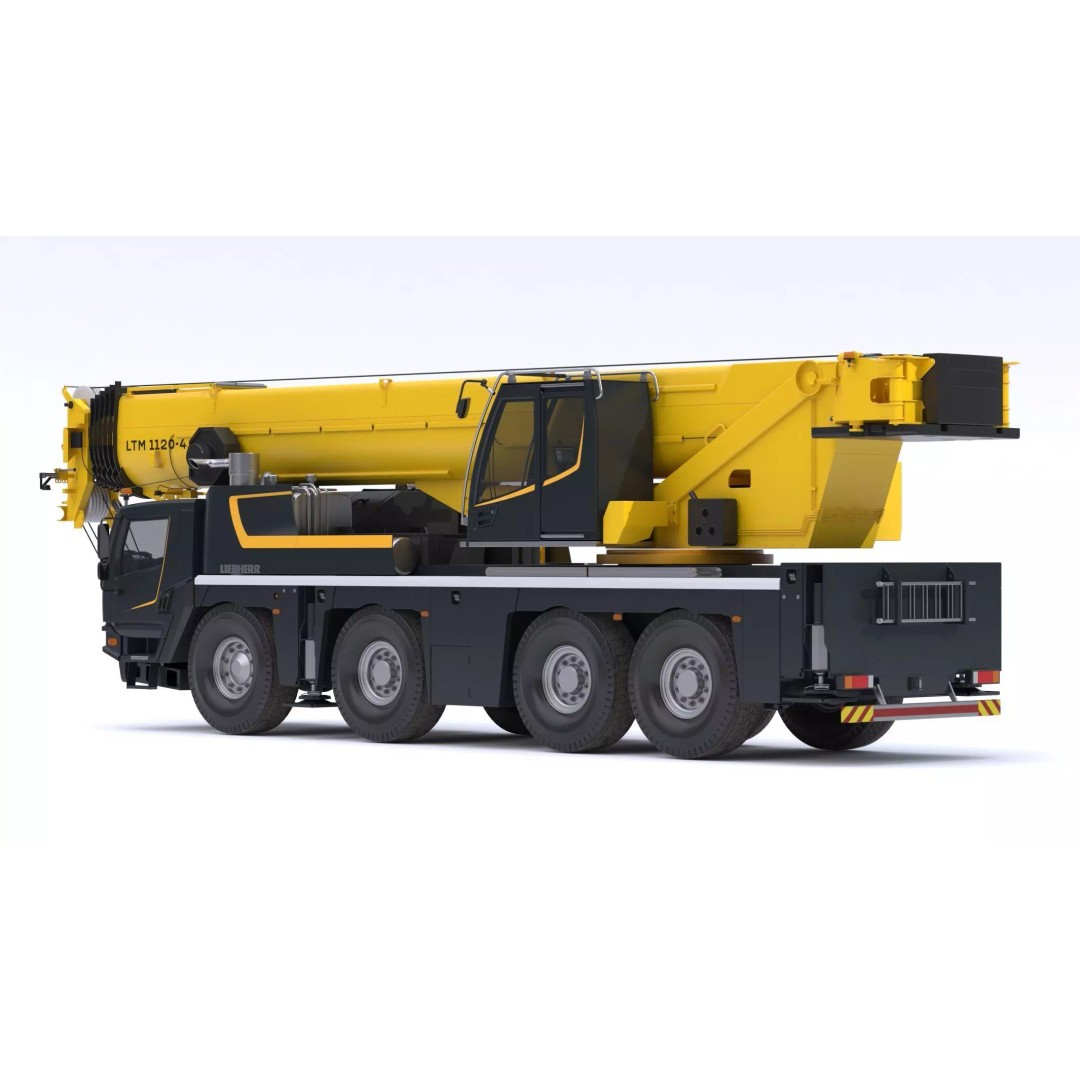 Liebherr Mobile Crane LTM 1120 3D Model – High Poly PBR Asset, FBX, OBJ - View 5