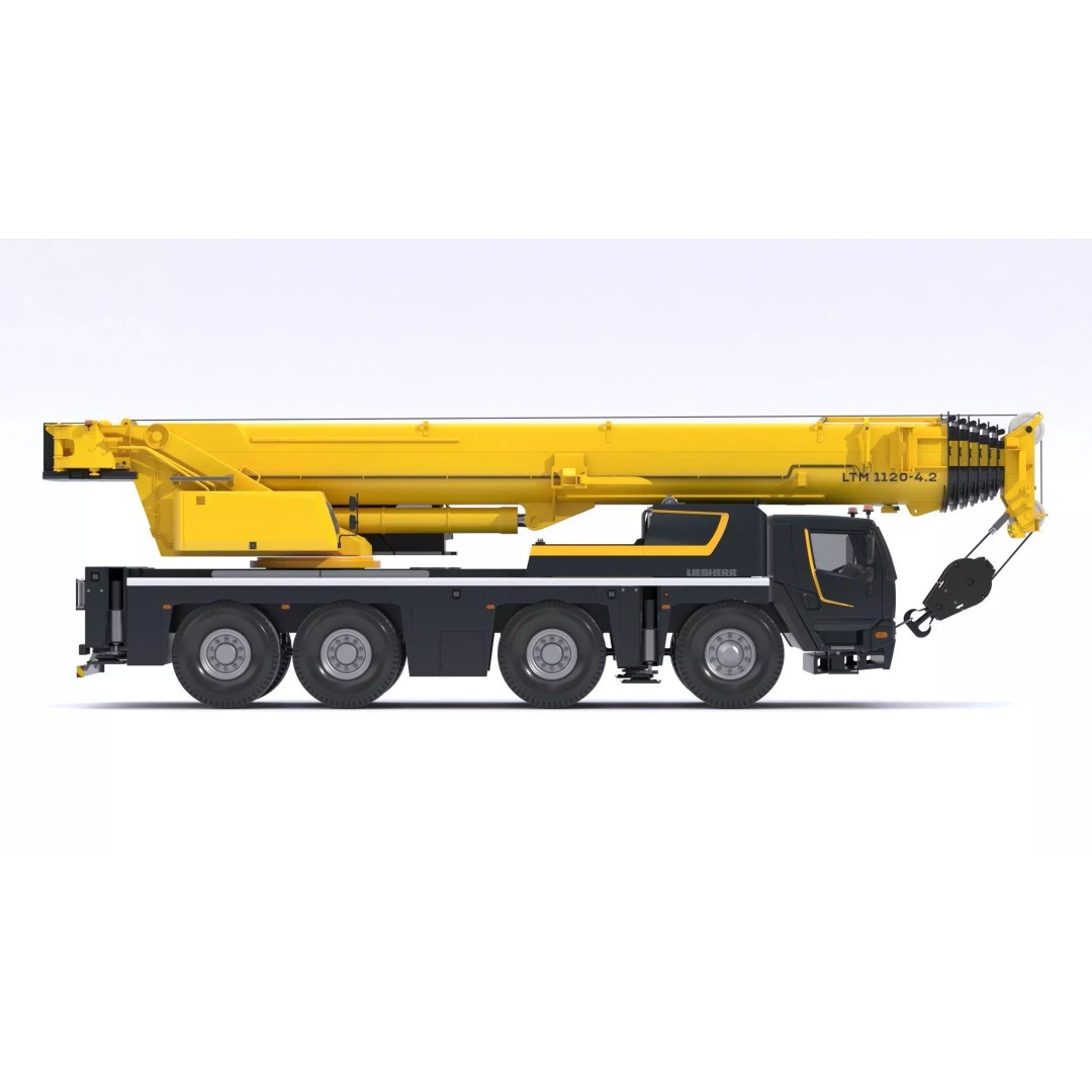 Liebherr Mobile Crane LTM 1120 3D Model – High Poly PBR Asset, FBX, OBJ - View 6