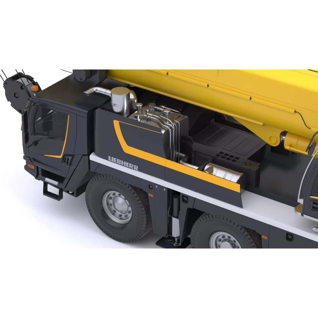 Liebherr Mobile Crane LTM 1120 3D Model – High Poly PBR Asset, FBX, OBJ - View 9