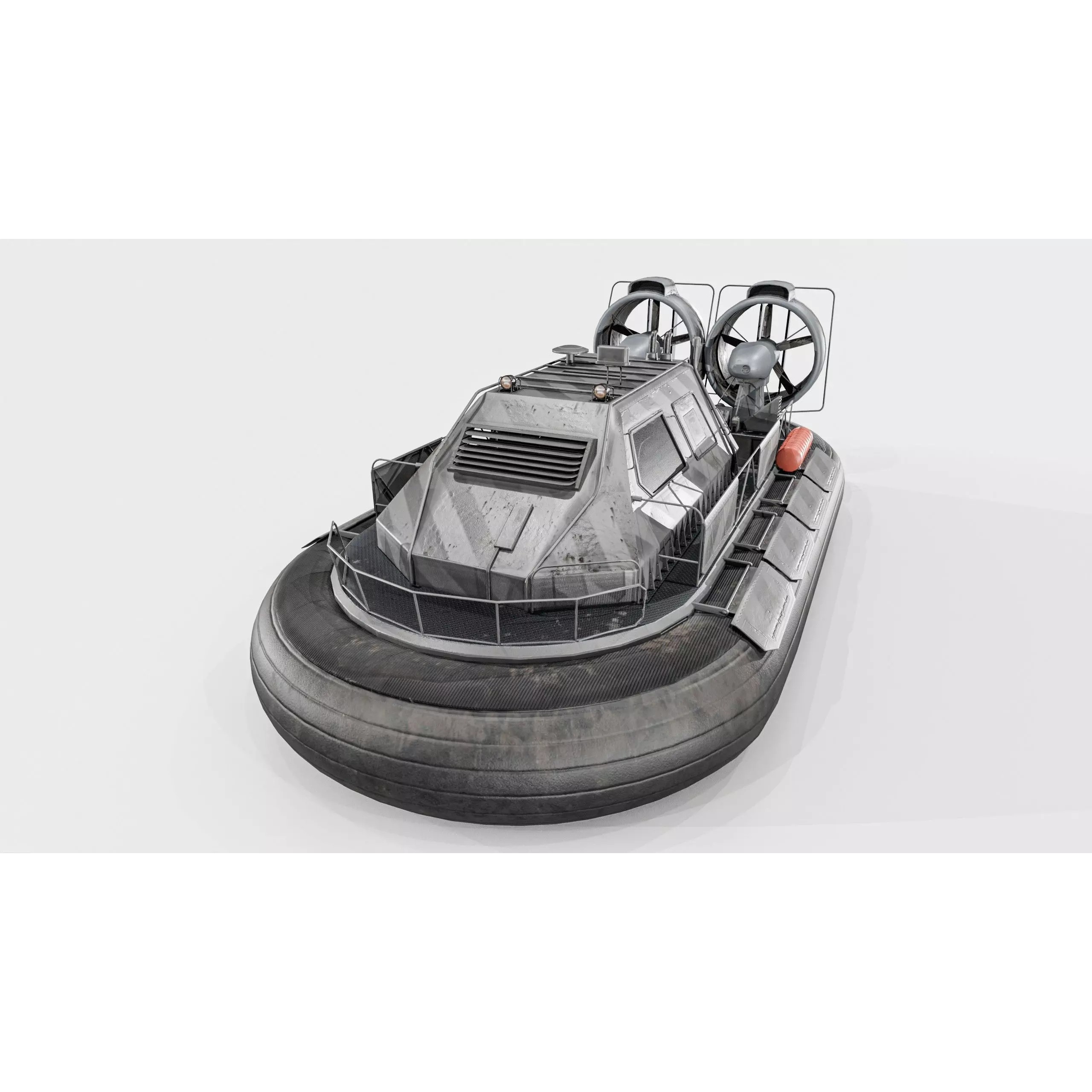 Military Hovercraft - Low-Poly Game-Ready 3D Model - View 11