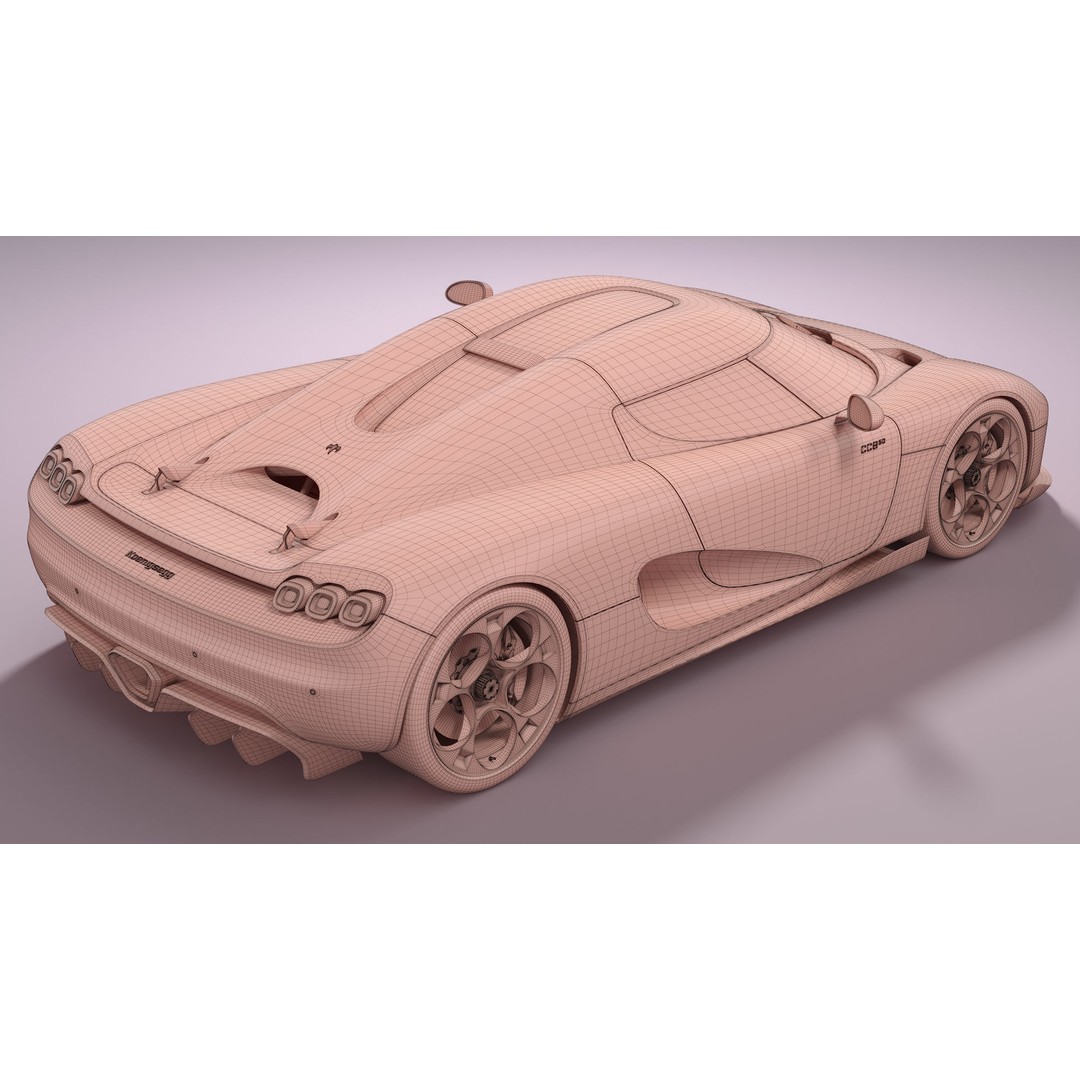 Koenigsegg CC850 3D Model – High Poly Sport Car, FBX, OBJ