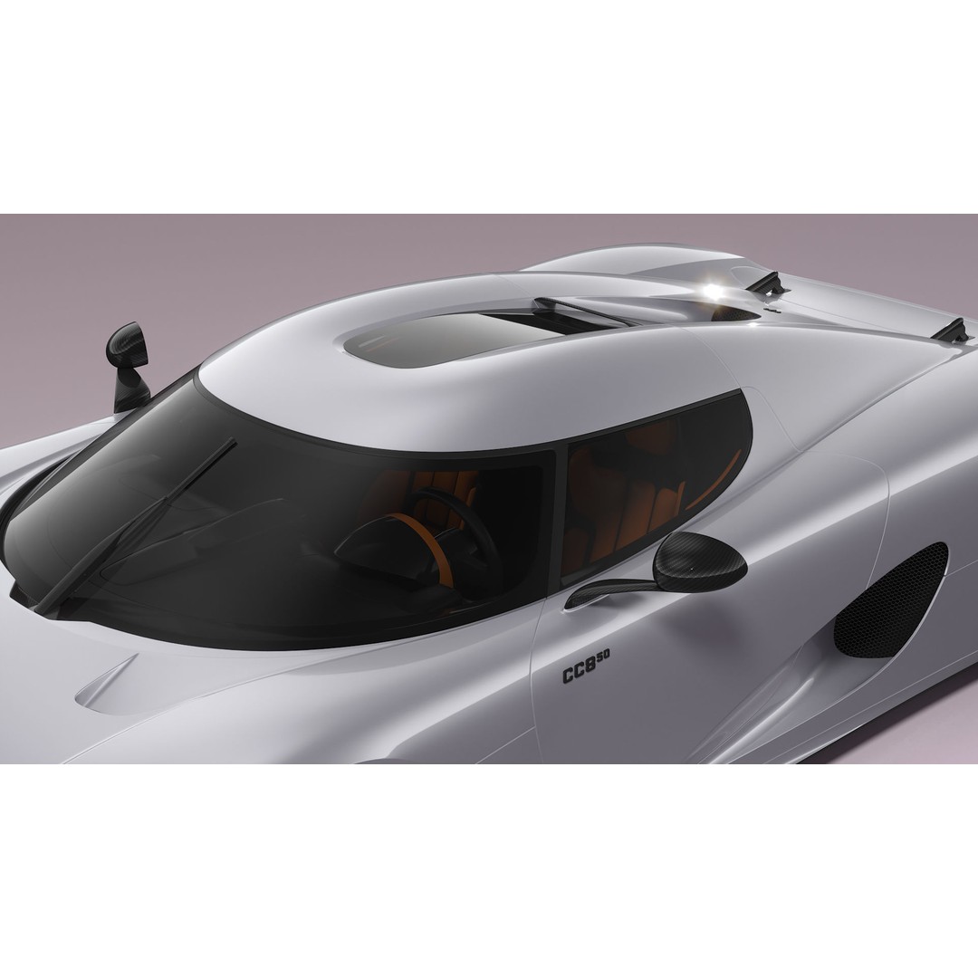 Koenigsegg CC850 3D Model – High Poly Sport Car, FBX, OBJ - View 15