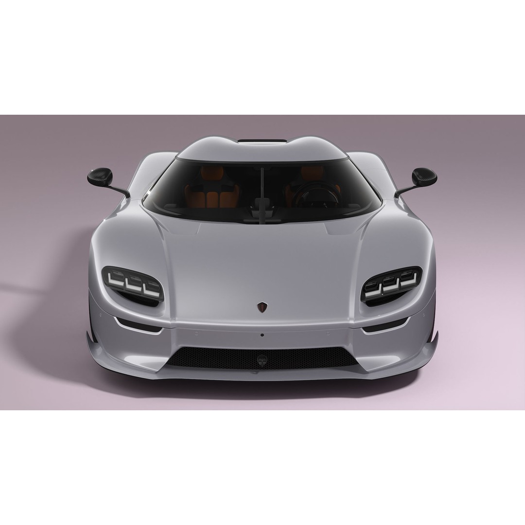 Koenigsegg CC850 3D Model – High Poly Sport Car, FBX, OBJ - View 16