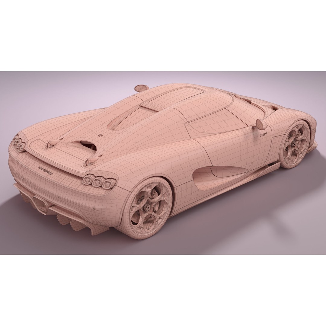Koenigsegg CC850 3D Model – High Poly Sport Car, FBX, OBJ - View 20