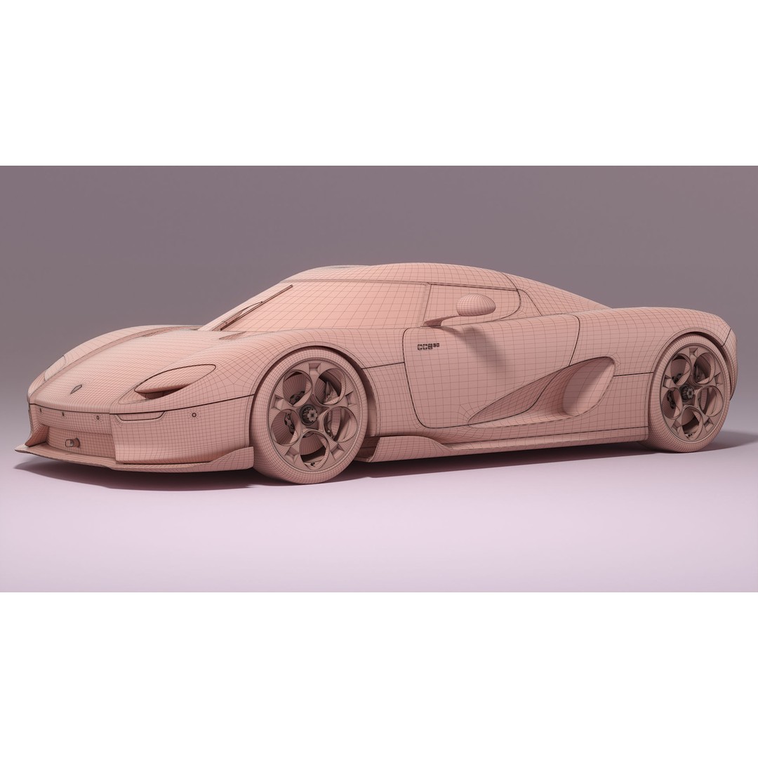 Koenigsegg CC850 3D Model – High Poly Sport Car, FBX, OBJ - View 21