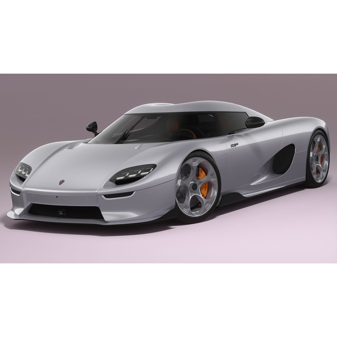 Koenigsegg CC850 3D Model – High Poly Sport Car, FBX, OBJ - View 3
