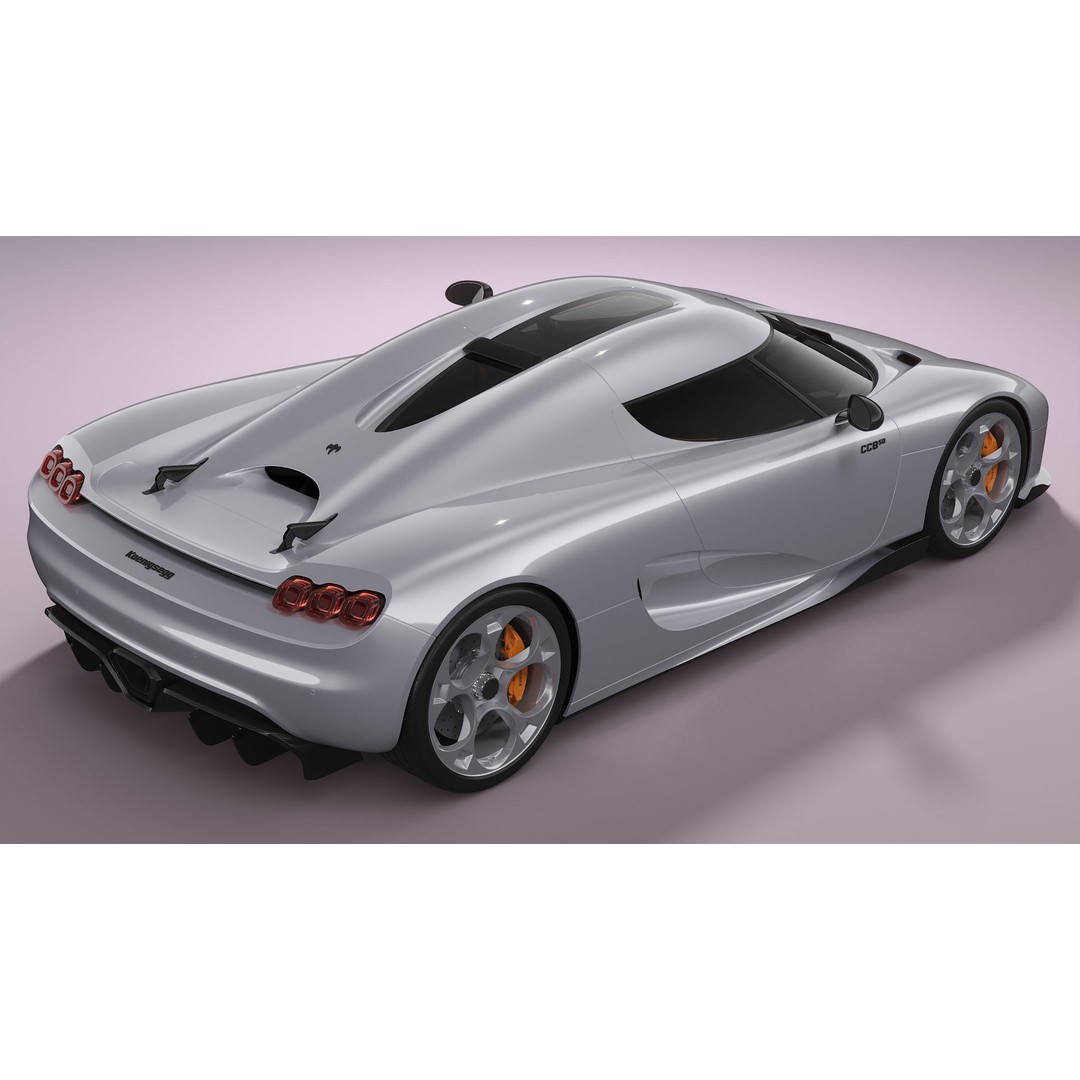 Koenigsegg CC850 3D Model – High Poly Sport Car, FBX, OBJ - View 6