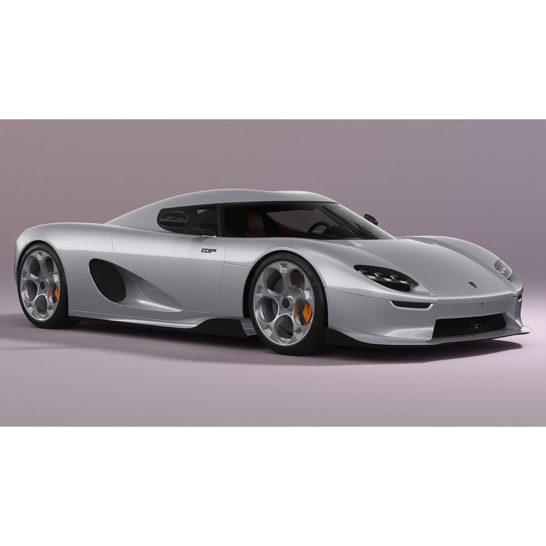 Koenigsegg CC850 3D Model – High Poly Sport Car, FBX, OBJ - View 7