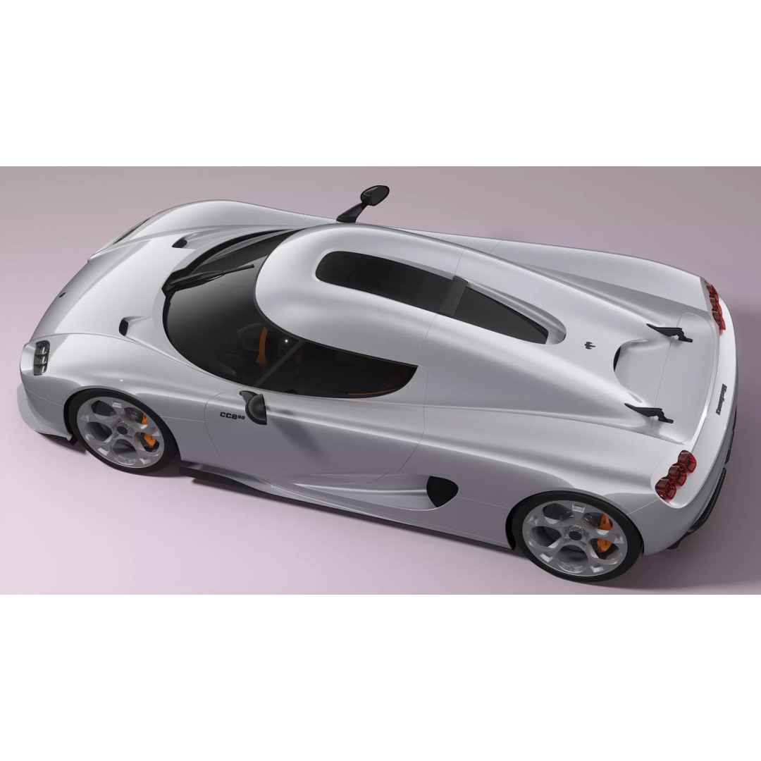 Koenigsegg CC850 3D Model – High Poly Sport Car, FBX, OBJ - View 8