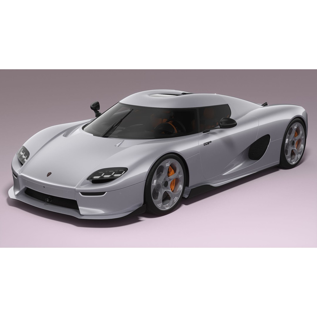Koenigsegg CC850 3D Model – High Poly Sport Car, FBX, OBJ - View 9