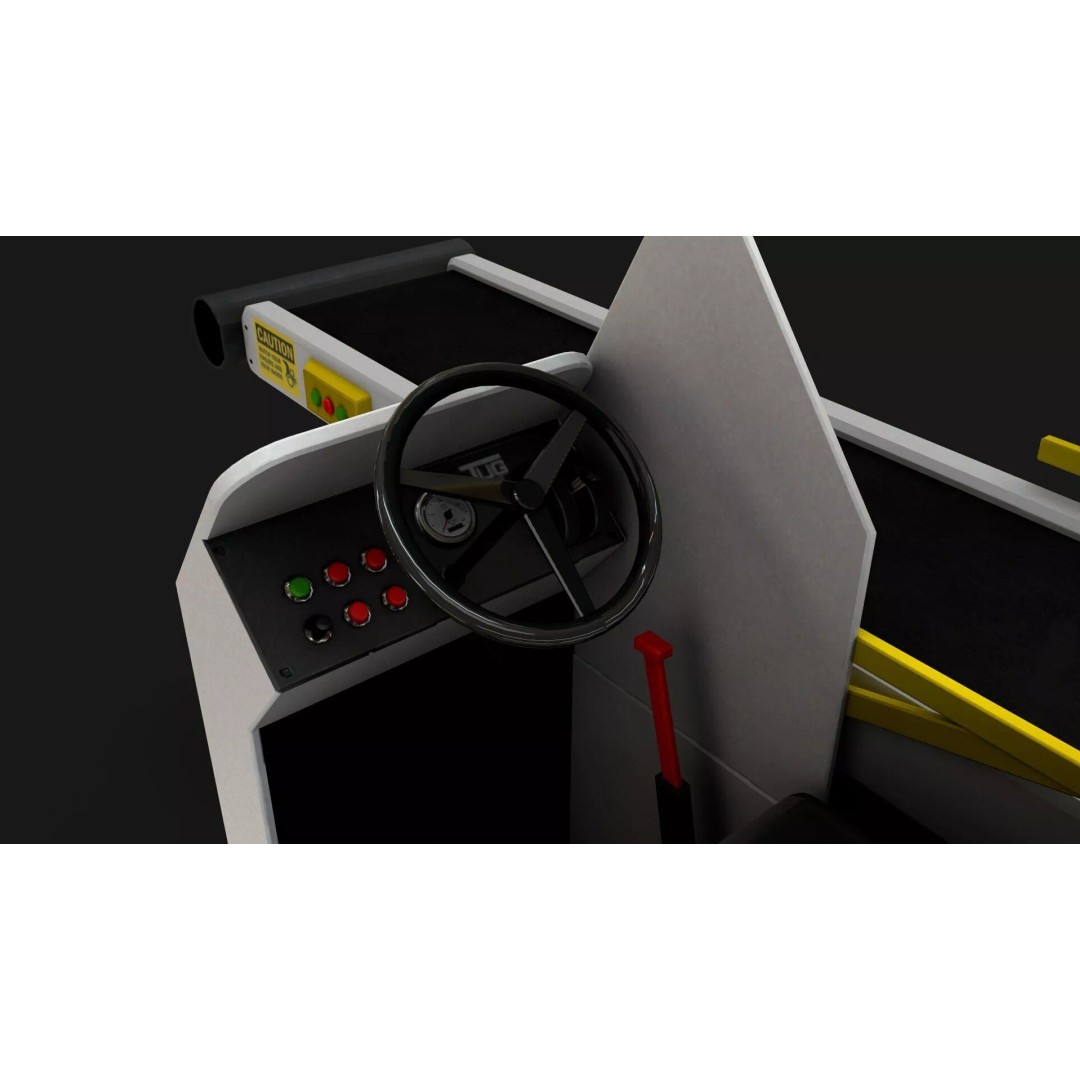 Airport Bag Loader TUG 660 3D Model – Low Poly PBR Asset, FBX, OBJ - View 15