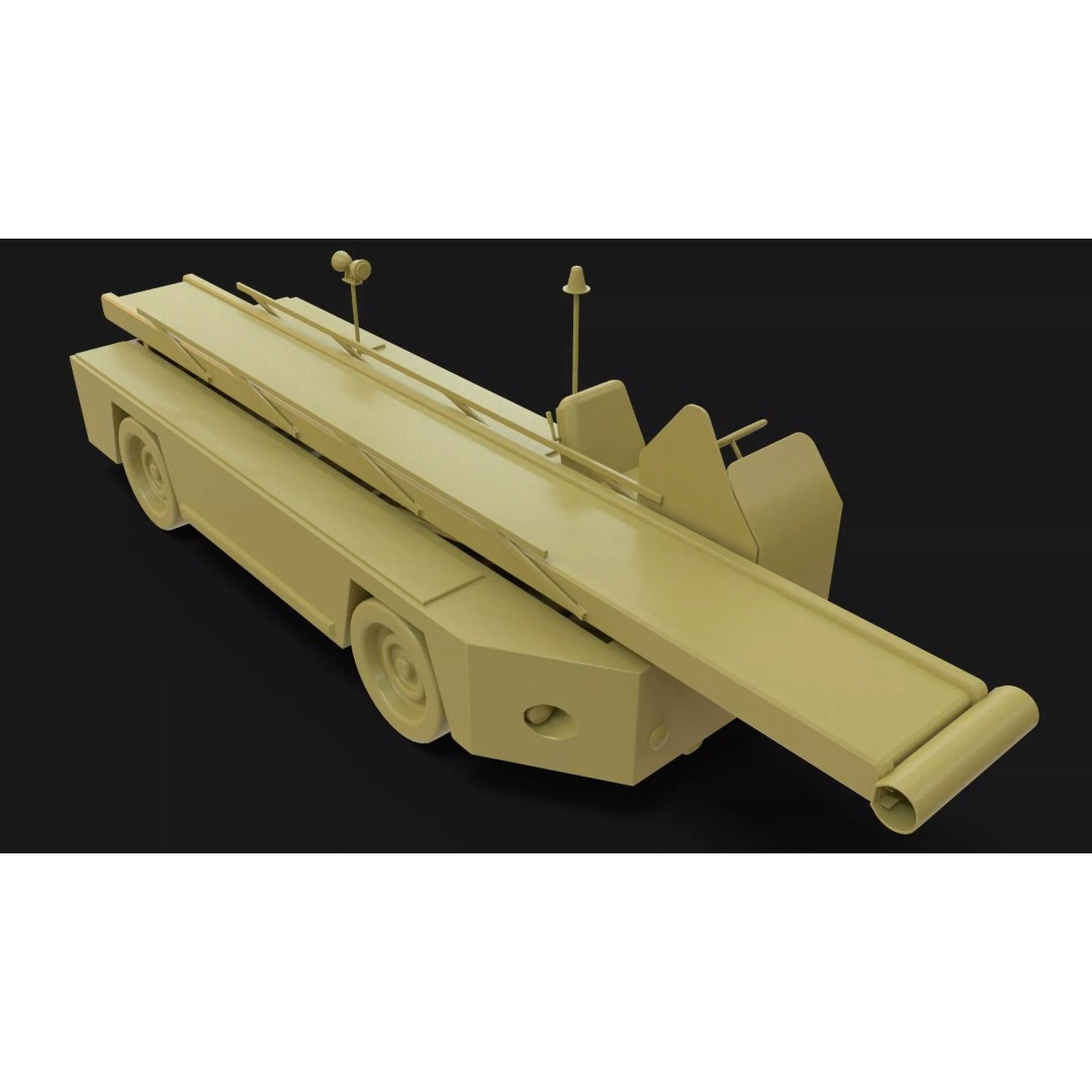 Airport Bag Loader TUG 660 3D Model – Low Poly PBR Asset, FBX, OBJ - View 25