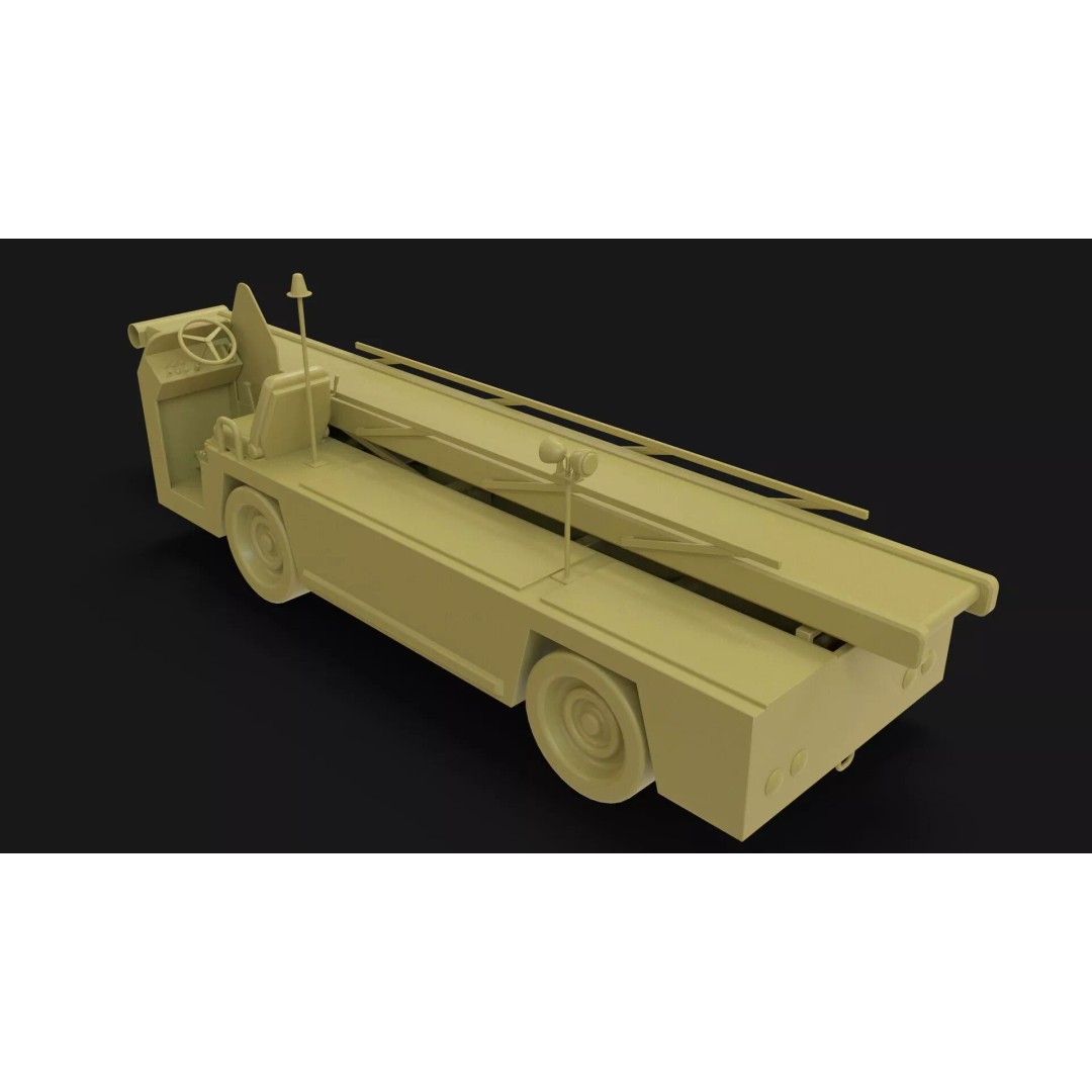 Airport Bag Loader TUG 660 3D Model – Low Poly PBR Asset, FBX, OBJ - View 26