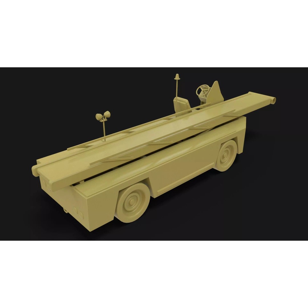 Airport Bag Loader TUG 660 3D Model – Low Poly PBR Asset, FBX, OBJ - View 27