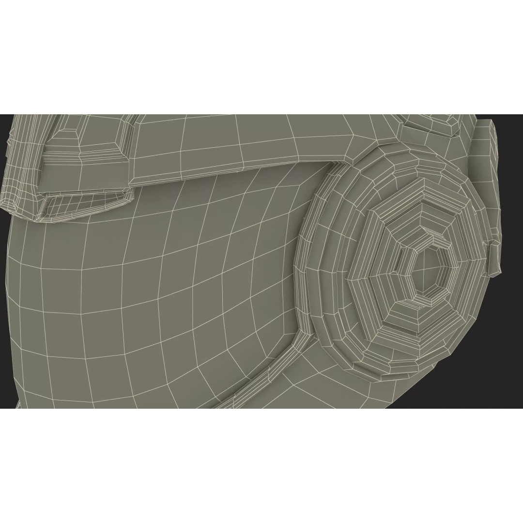 Sci-Fi Spacesuit Helmet 3D Model – Futuristic Design, PBR Textures, FBX - View 17
