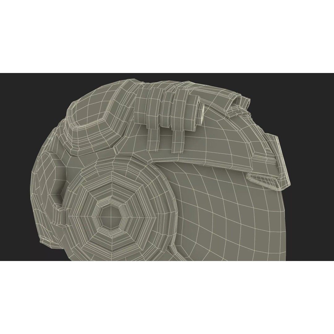 Sci-Fi Spacesuit Helmet 3D Model – Futuristic Design, PBR Textures, FBX - View 18