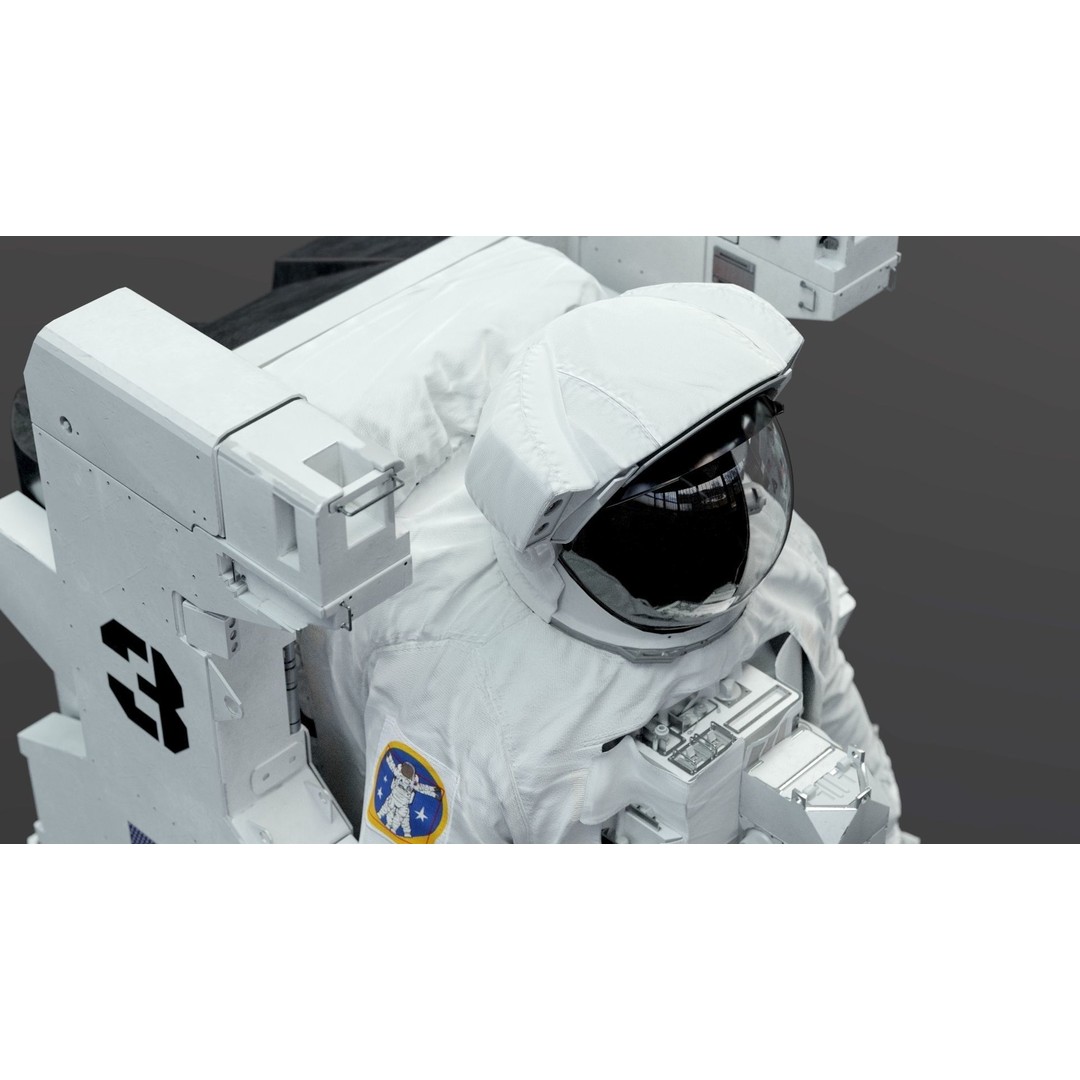 Spacesuit EMU 3D Model – High Poly Astronaut Suit with PBR Textures - View 13