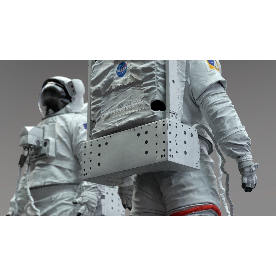 Spacesuit EMU 3D Model – High Poly Astronaut Suit with PBR Textures - View 19