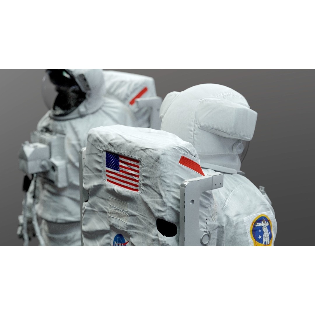 Spacesuit EMU 3D Model – High Poly Astronaut Suit with PBR Textures - View 20
