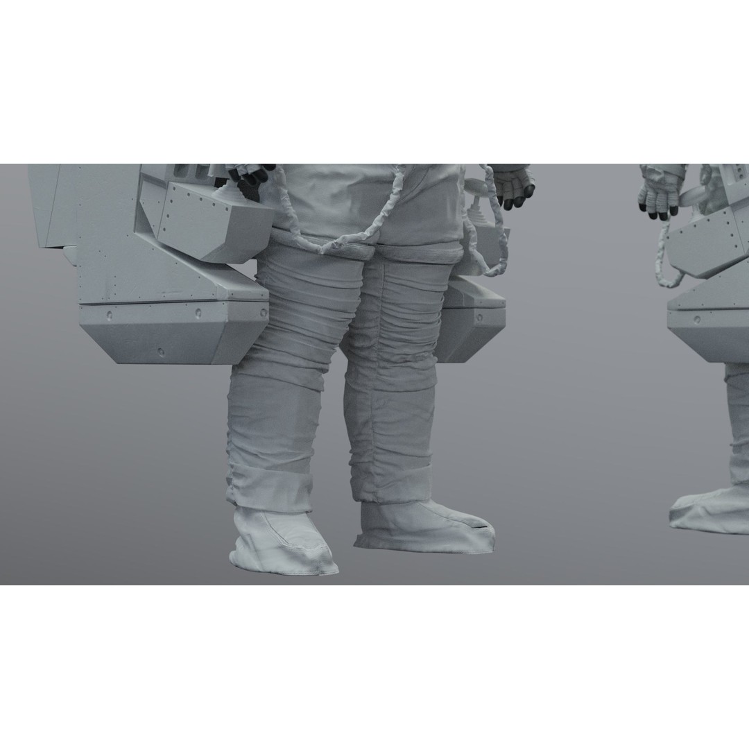 Spacesuit EMU 3D Model – High Poly Astronaut Suit with PBR Textures - View 27