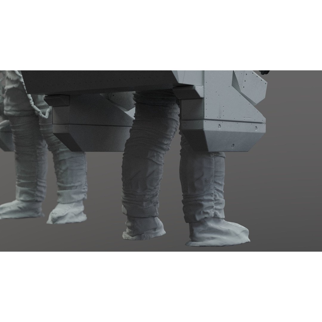 Spacesuit EMU 3D Model – High Poly Astronaut Suit with PBR Textures - View 30