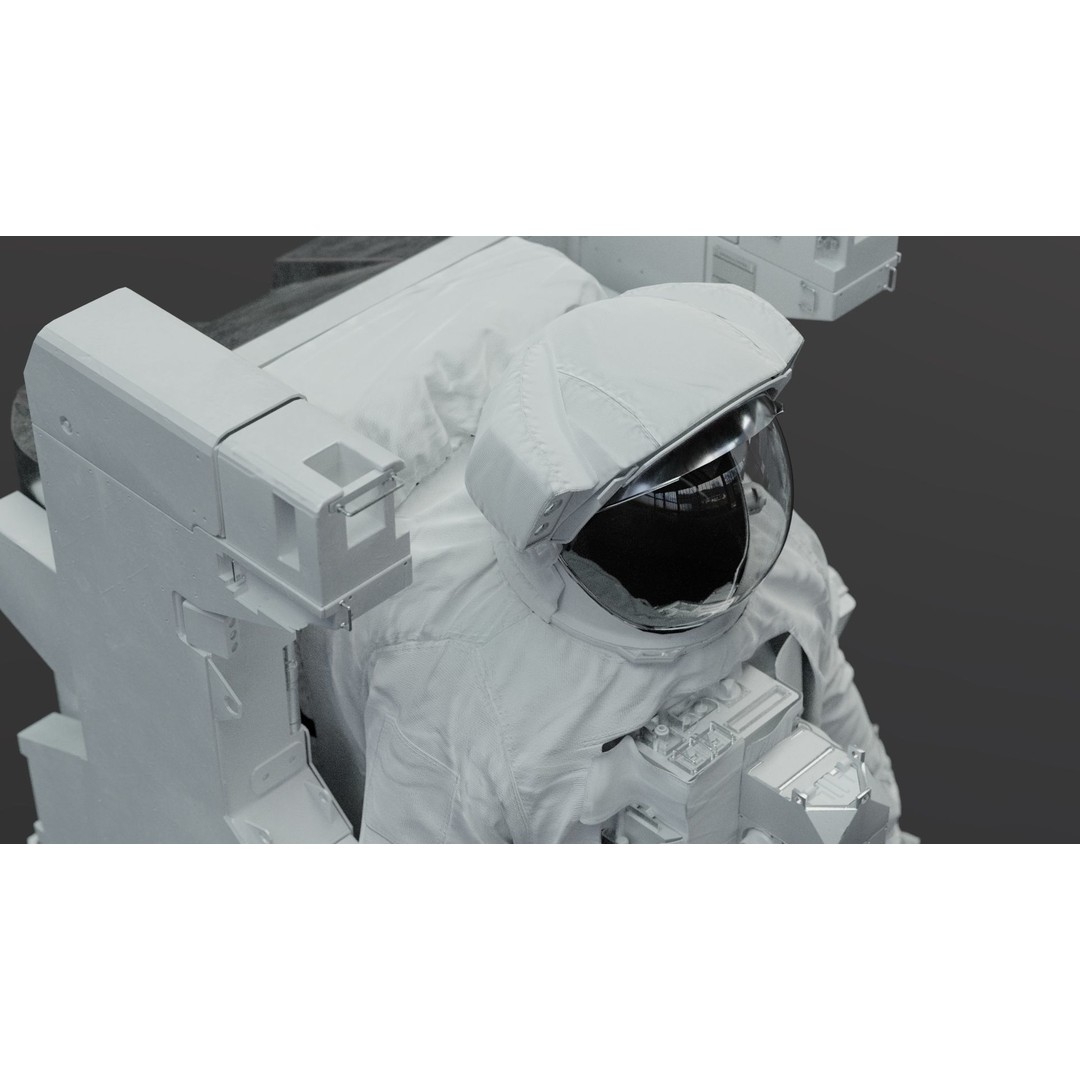 Spacesuit EMU 3D Model – High Poly Astronaut Suit with PBR Textures - View 33