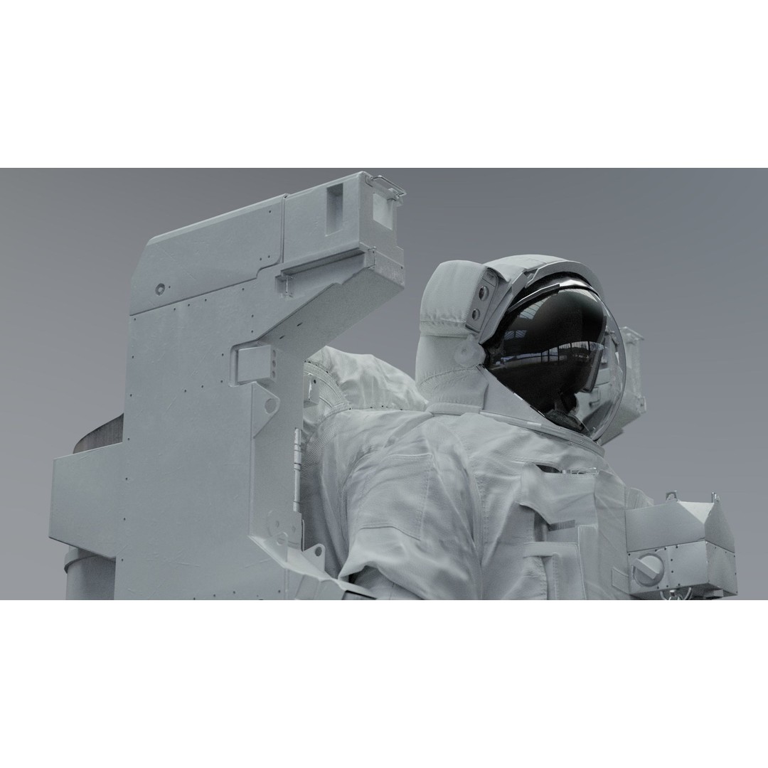 Spacesuit EMU 3D Model – High Poly Astronaut Suit with PBR Textures - View 34
