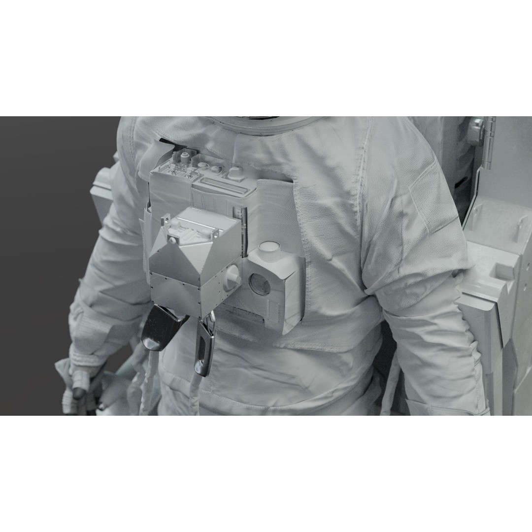 Spacesuit EMU 3D Model – High Poly Astronaut Suit with PBR Textures - View 35
