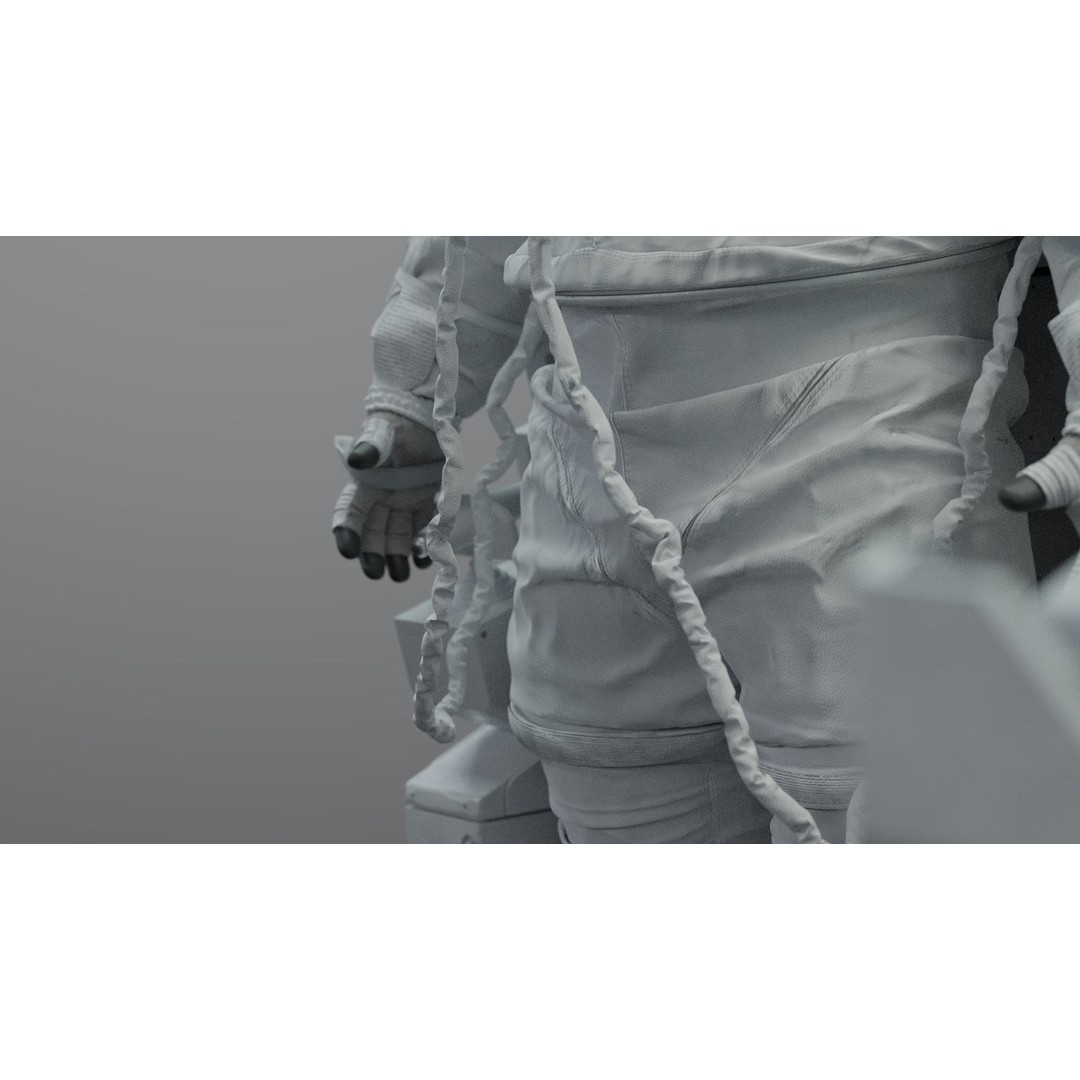 Spacesuit EMU 3D Model – High Poly Astronaut Suit with PBR Textures - View 37