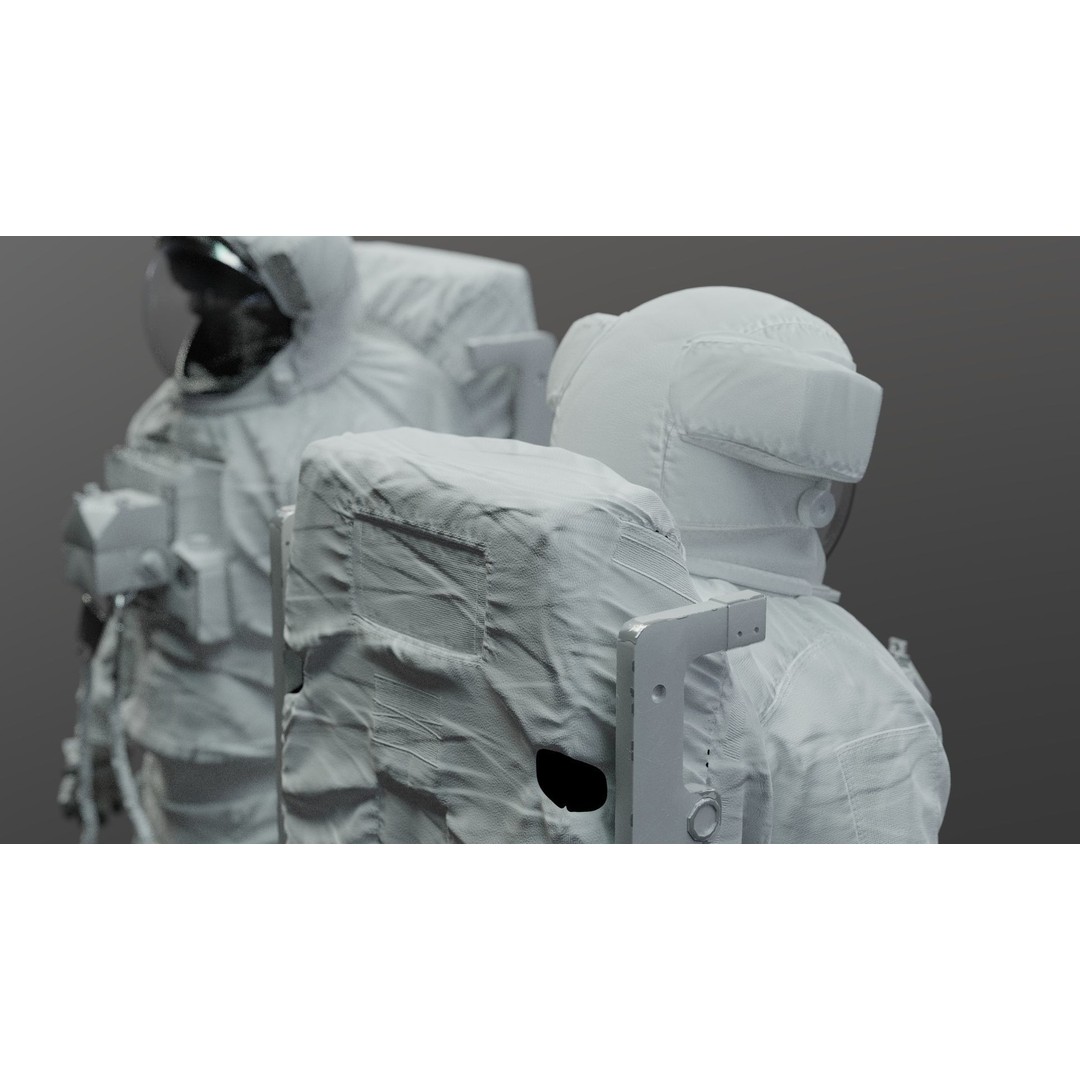 Spacesuit EMU 3D Model – High Poly Astronaut Suit with PBR Textures - View 38